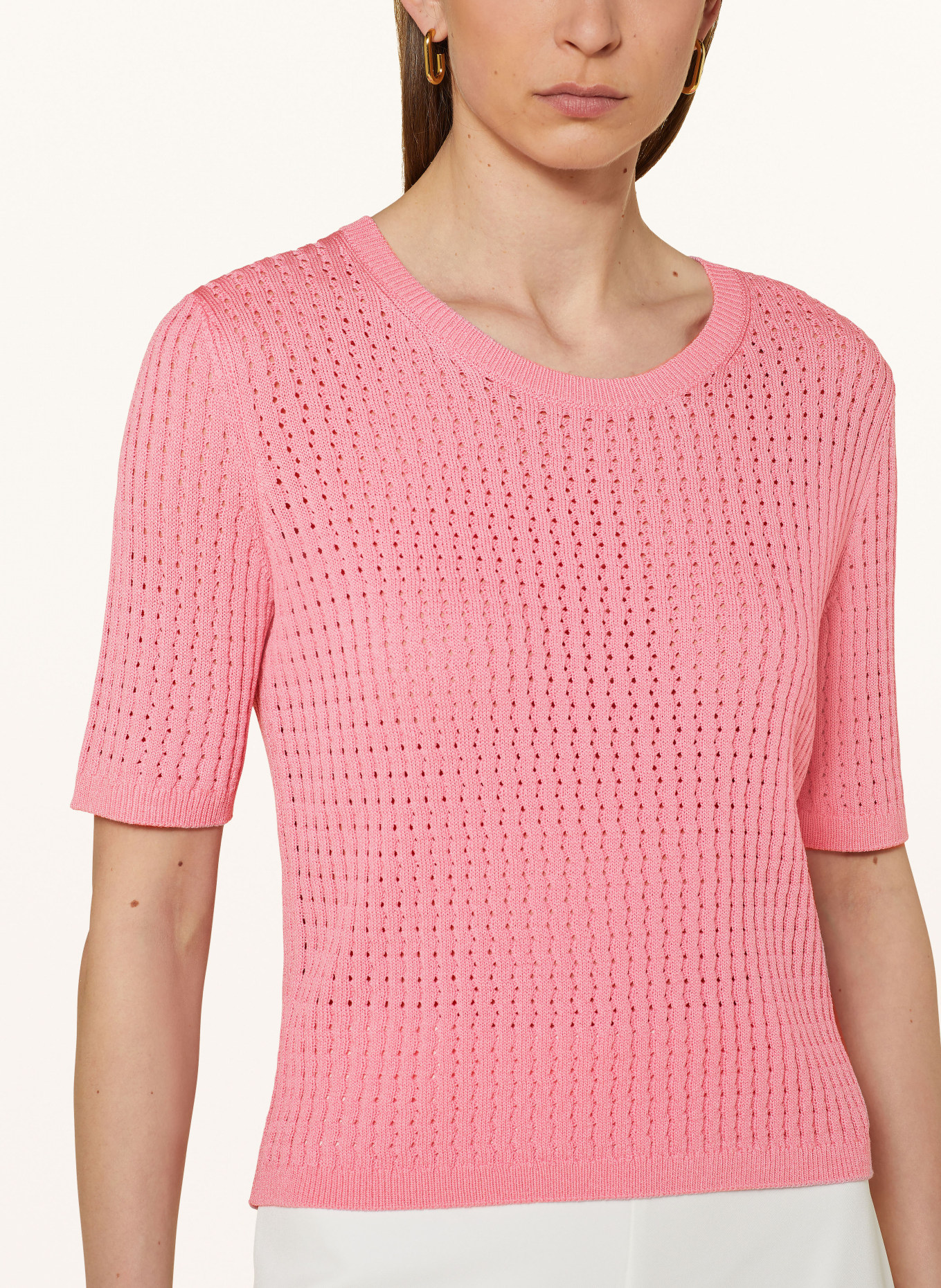 someday Knit shirt TAROLINE, Color: PINK (Image 4)