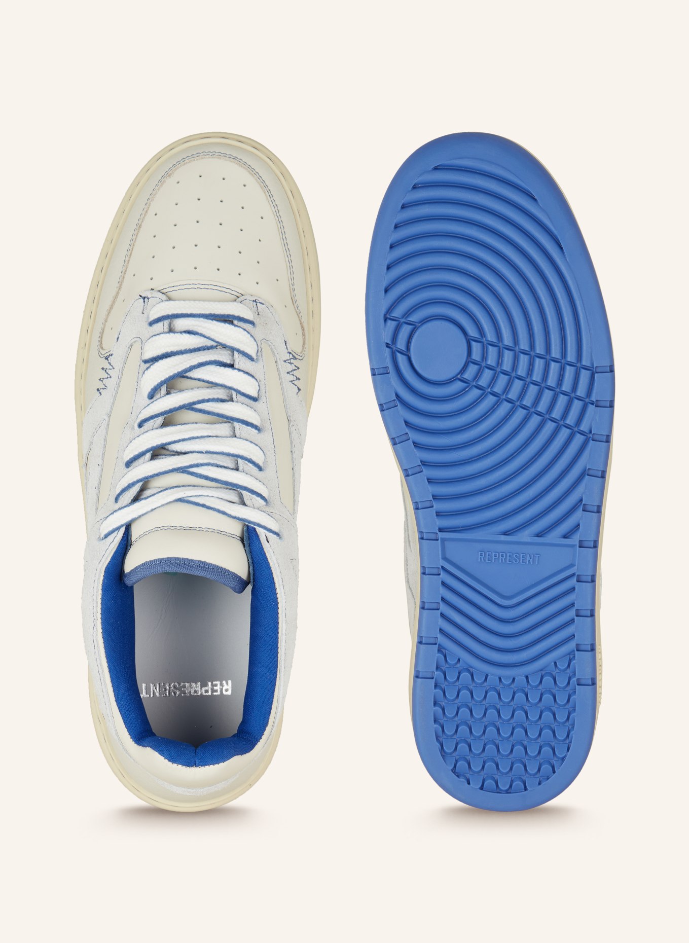 REPRESENT Sneakers REPTOR, Color: WHITE/ BLUE (Image 5)