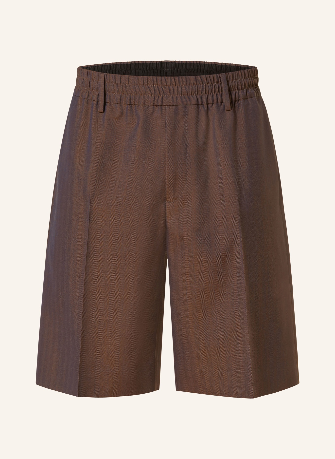 BURBERRY Shorts made of new wool, Color: BROWN (Image 1)