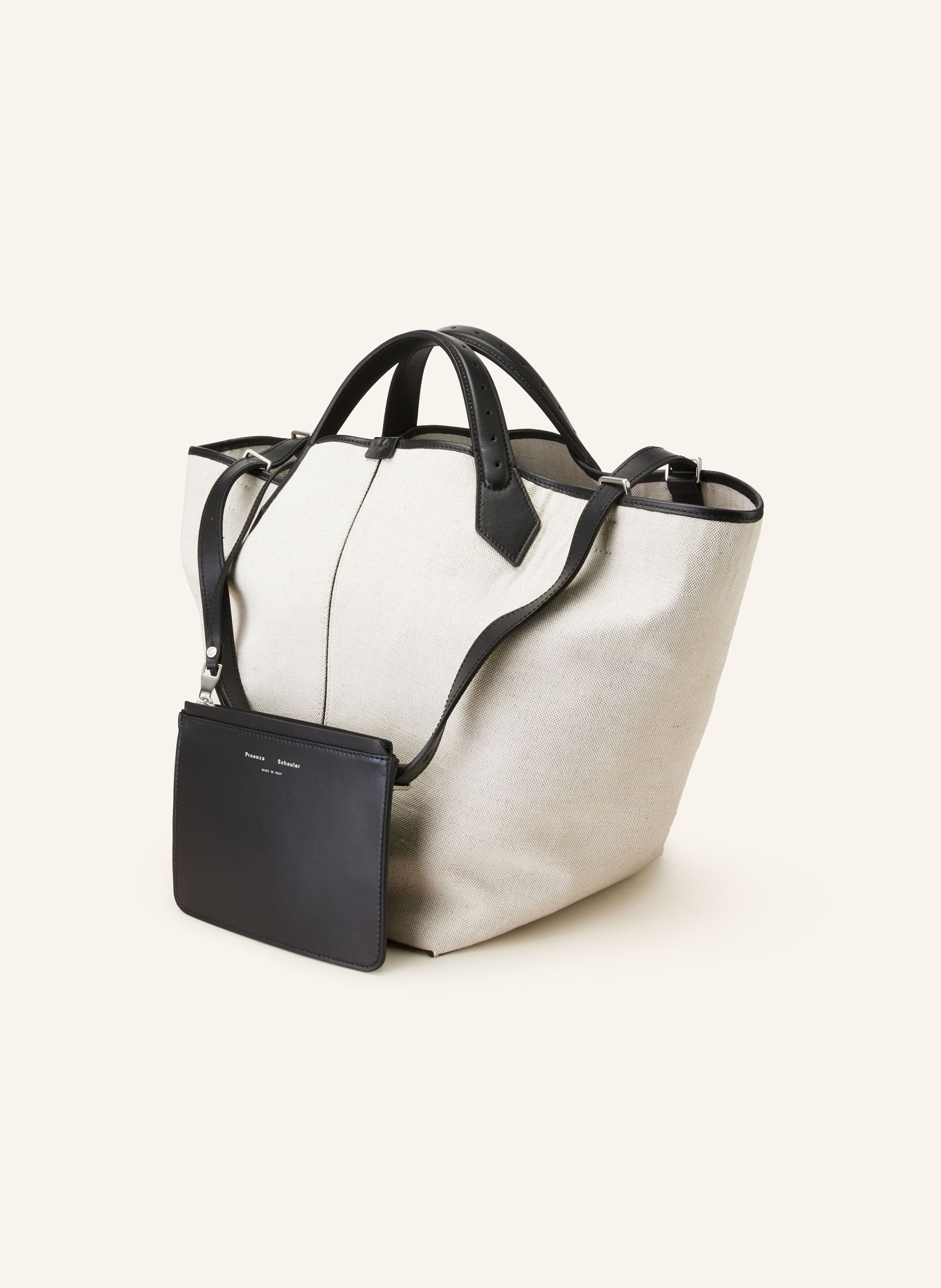 Proenza Schouler Shopper XL with pouch, Color: LIGHT BROWN/ BLACK (Image 2)