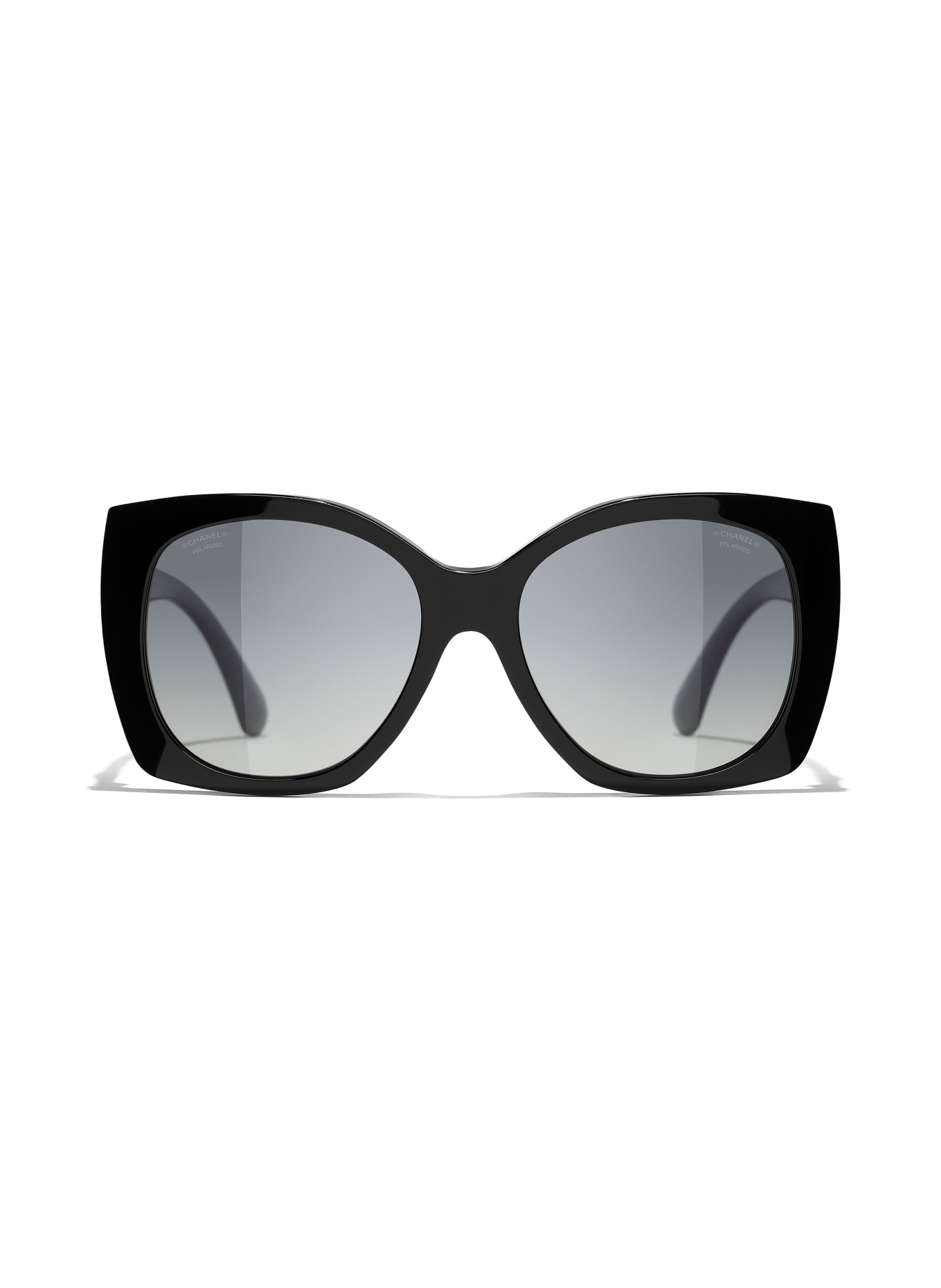 CHANEL Schmetterlingsförmige Sonnenbrille: C622S8 - SCHWARZ/ GRAU