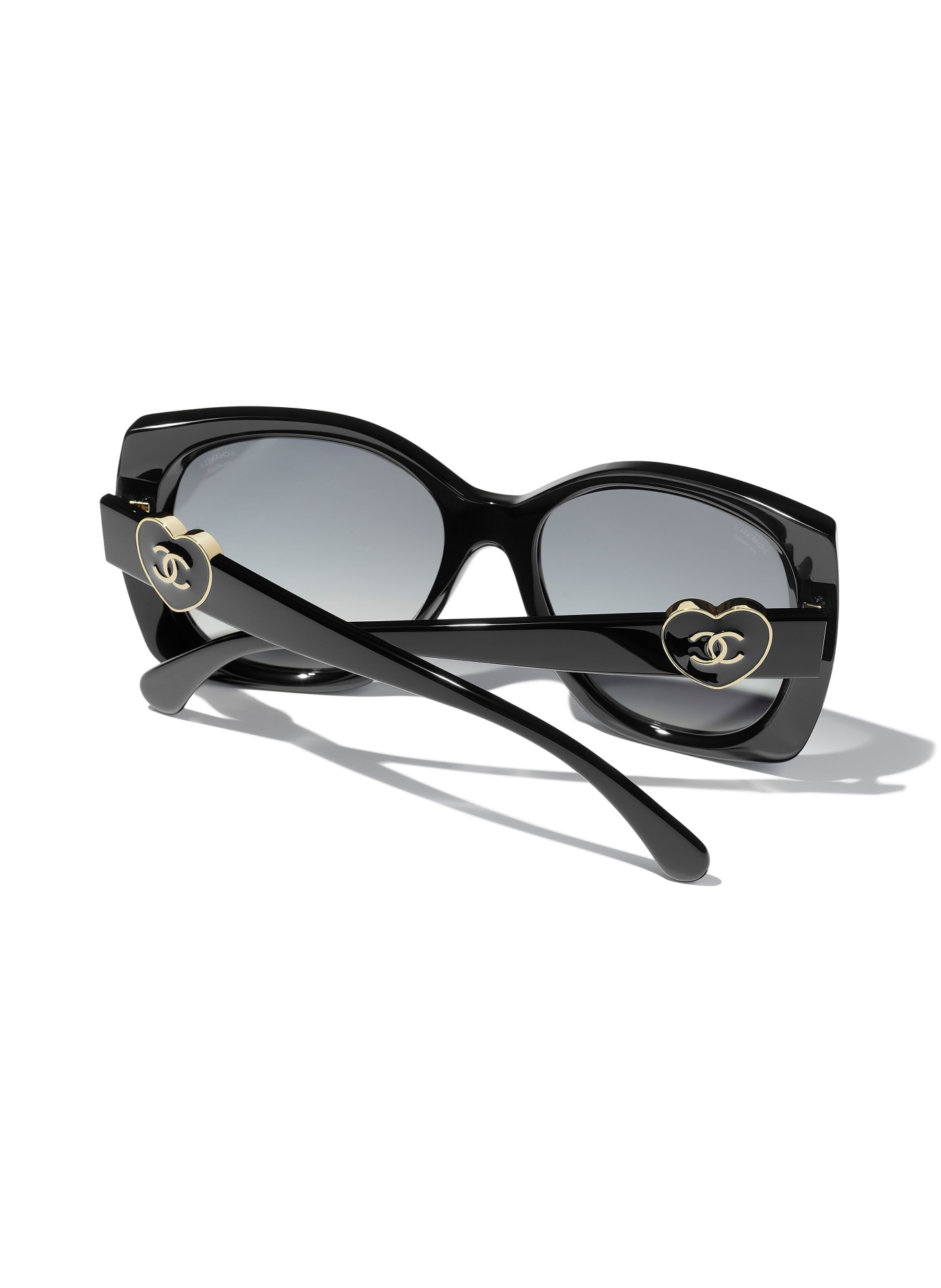 CHANEL Schmetterlingsförmige Sonnenbrille: C622S8 - SCHWARZ/ GRAU