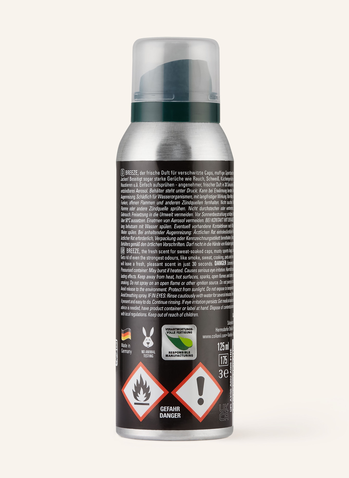 Collonil Anti-Geruchsspray BREEZE, Farbe: SILBER/ SCHWARZ/ TÜRKIS (Bild 2)