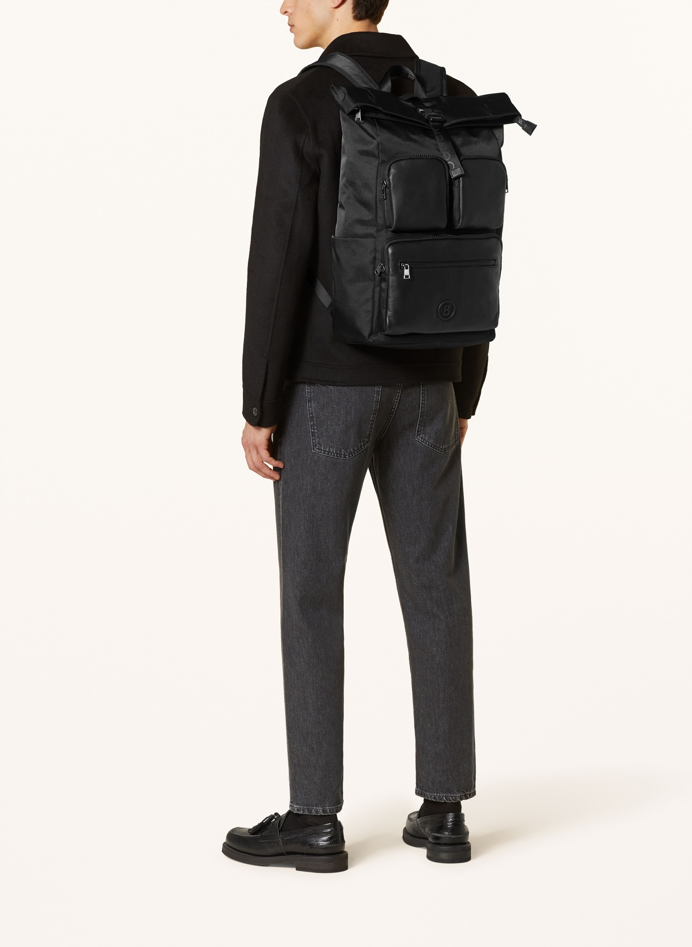 BOGNER Backpack NAX LEON with laptop compartment, Color: BLACK (Image 4)