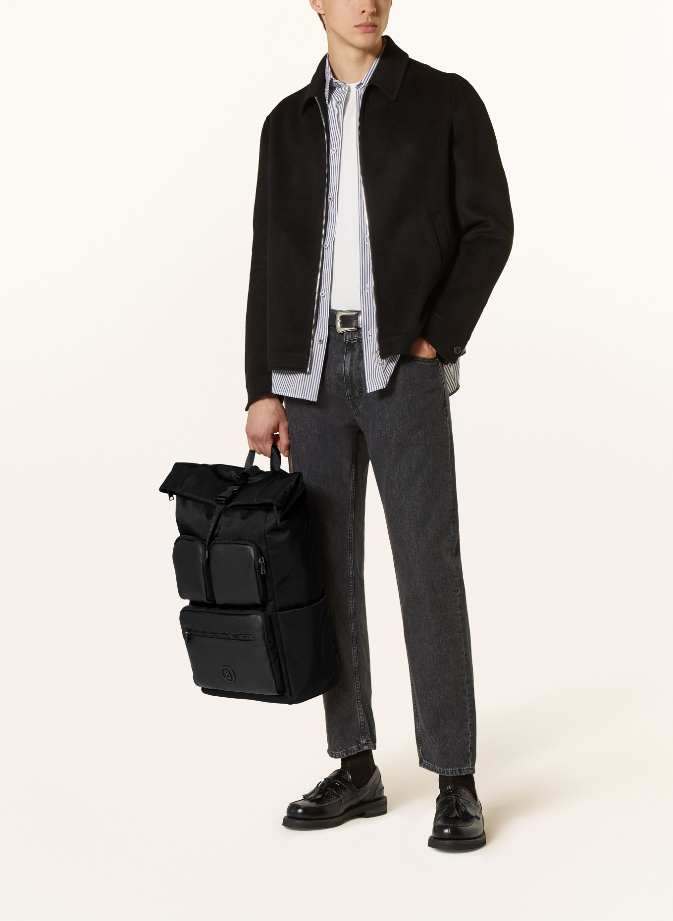 BOGNER Backpack NAX LEON with laptop compartment, Color: BLACK (Image 5)