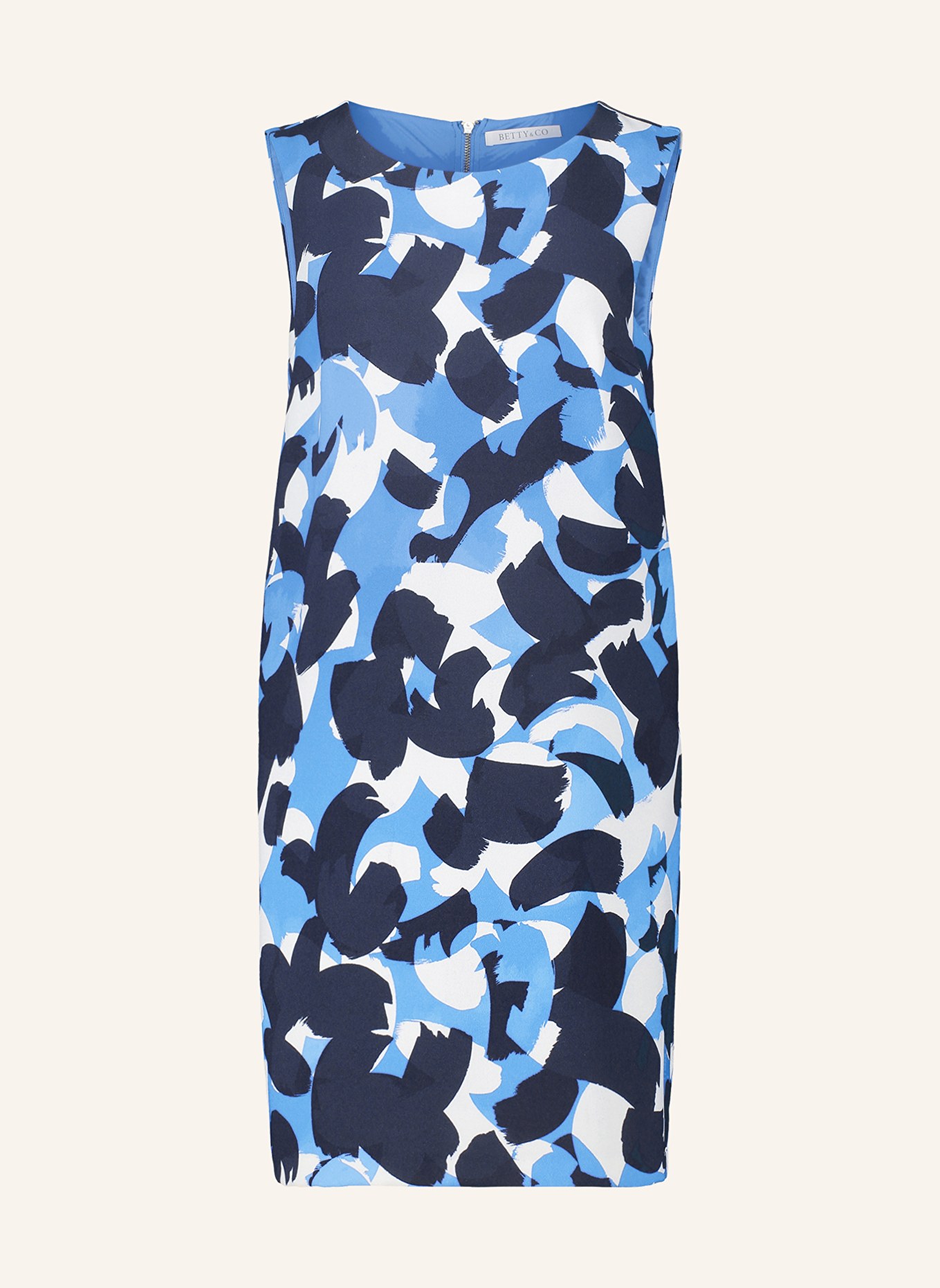 BETTY&CO Kleid, Farbe: BLAU/ DUNKELBLAU/ WEISS (Bild 1)