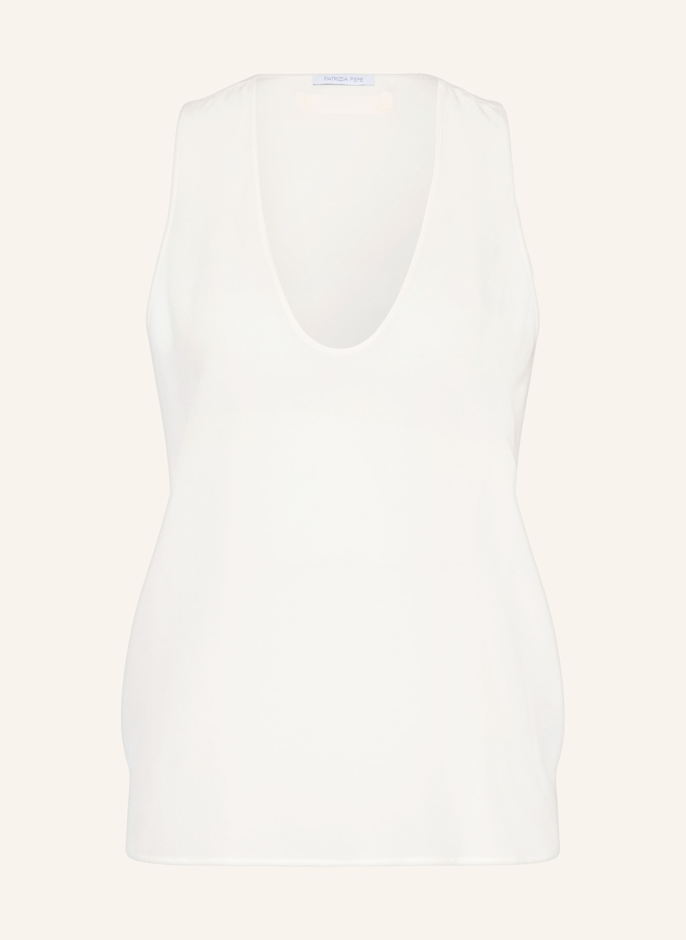 PATRIZIA PEPE Silk top, Color: WHITE (Image 1)
