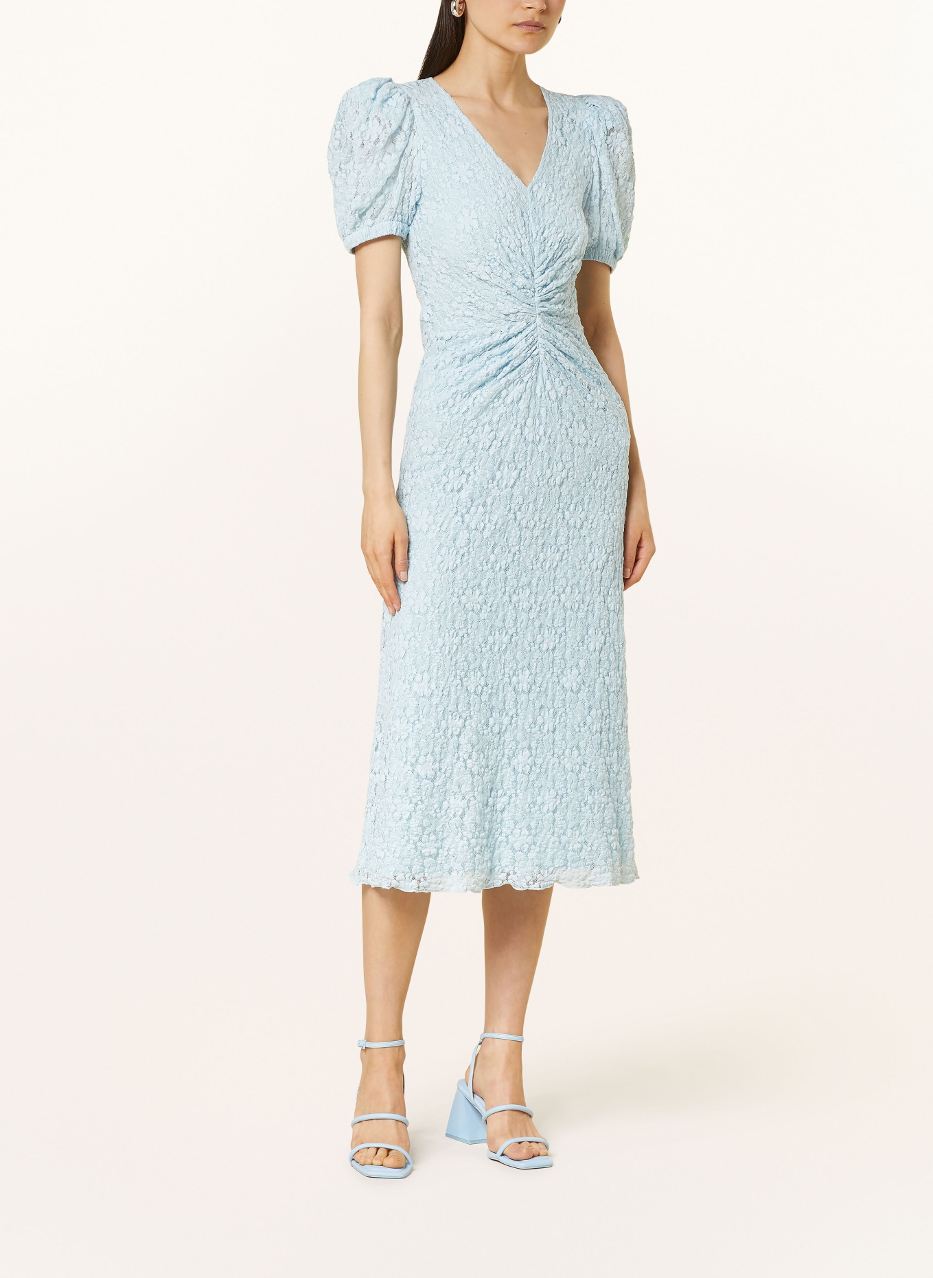 ROTATE Lace dress, Color: LIGHT BLUE (Image 2)