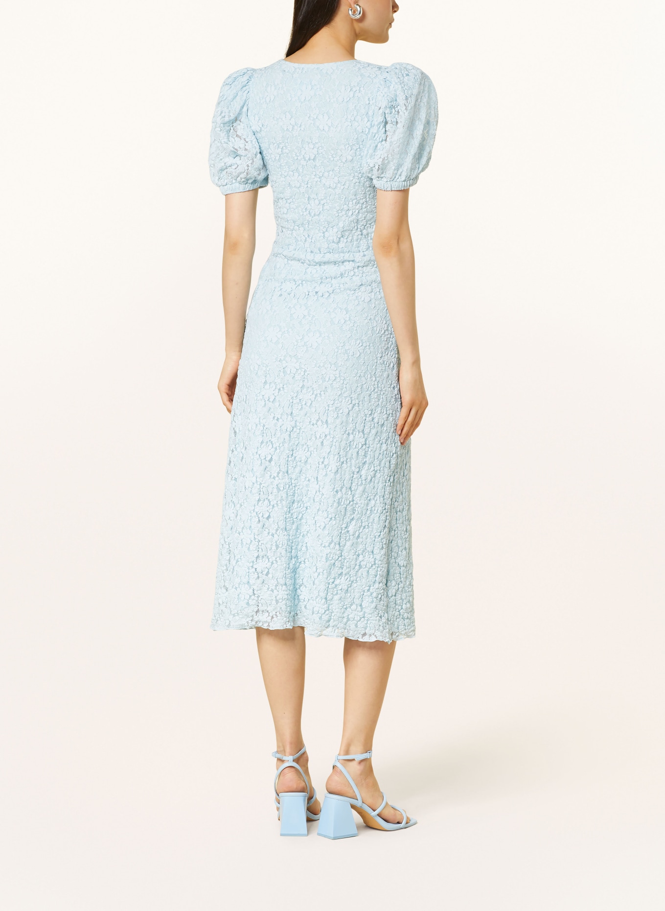 ROTATE Lace dress, Color: LIGHT BLUE (Image 3)