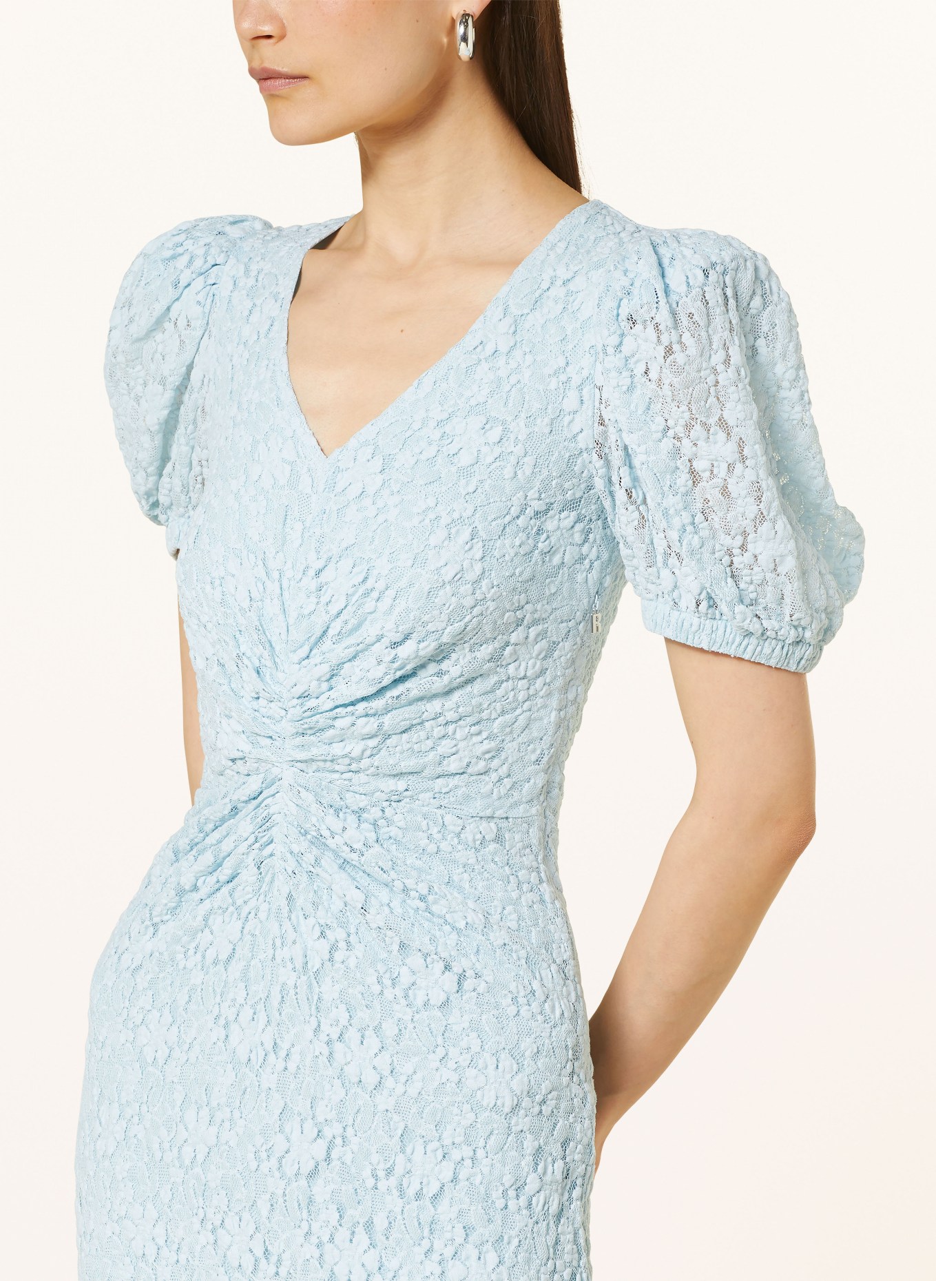 ROTATE Lace dress, Color: LIGHT BLUE (Image 4)