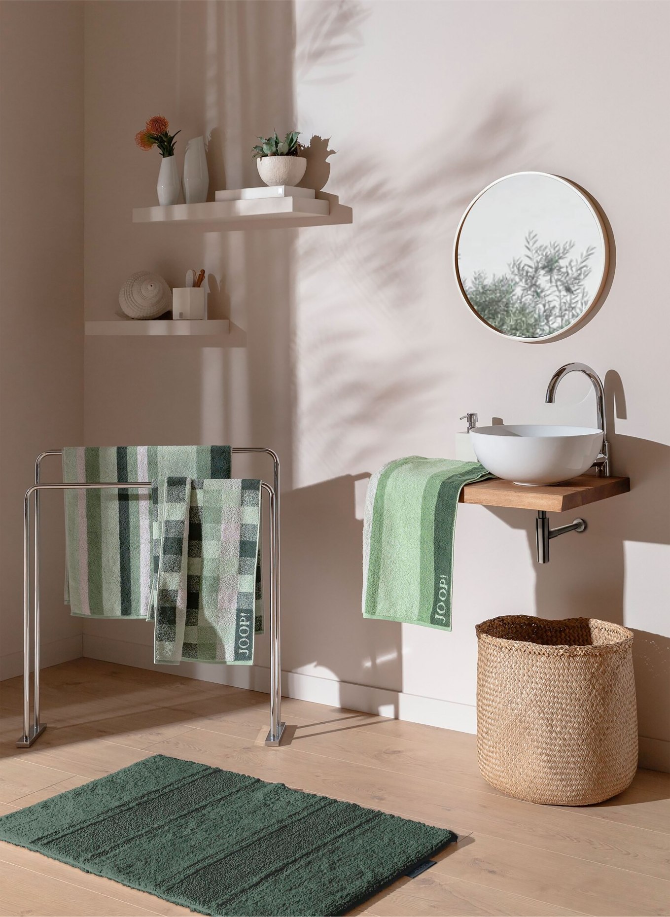 JOOP! Duschtuch VIBE: HELLGRÜN / GRÜN