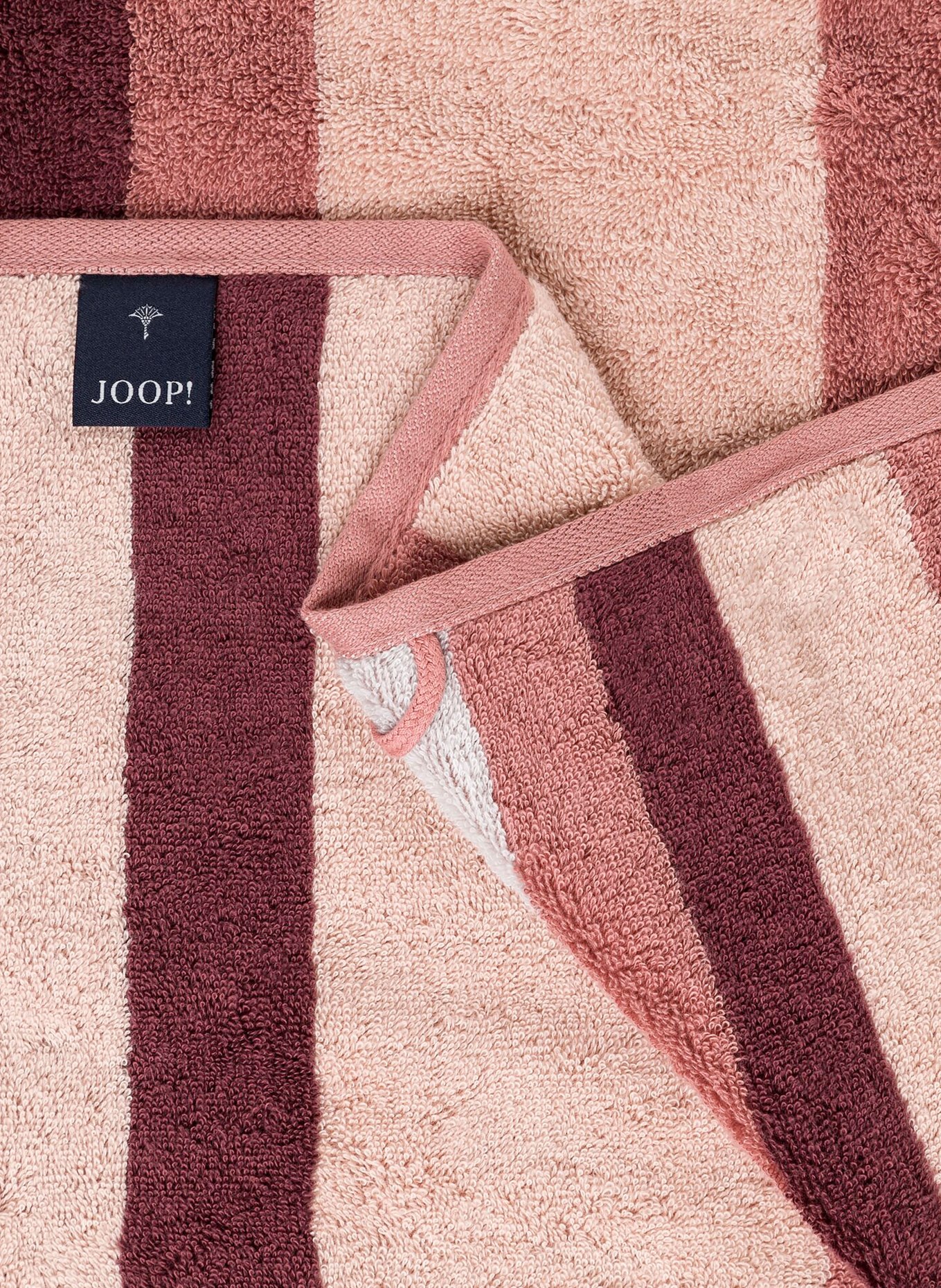 JOOP! Handtuch VIBE, Farbe: DUNKELROT/ HELLROT (Bild 3)