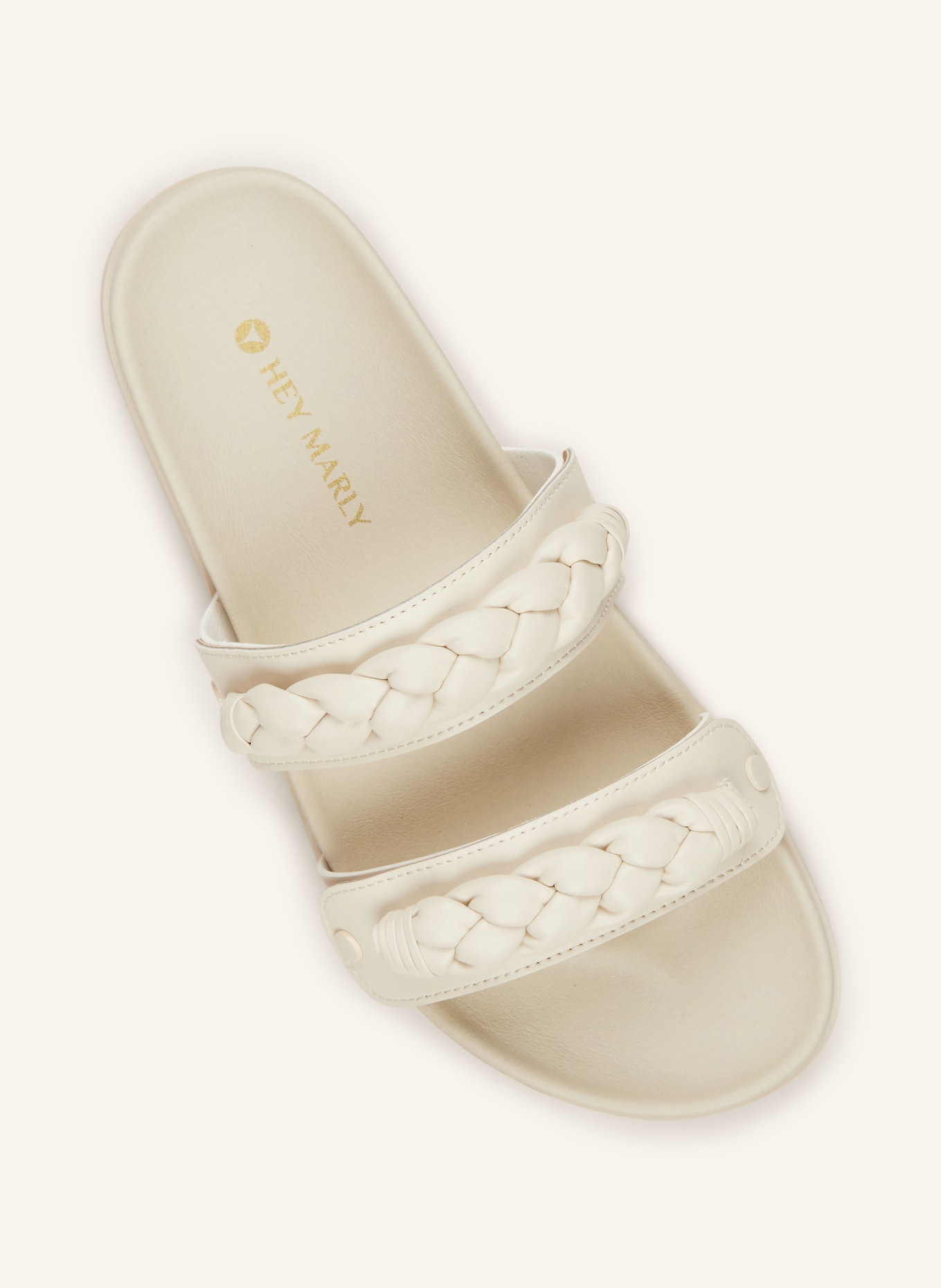 HEY MARLY Sandal upper BRAIDED, Color: CREAM (Image 2)