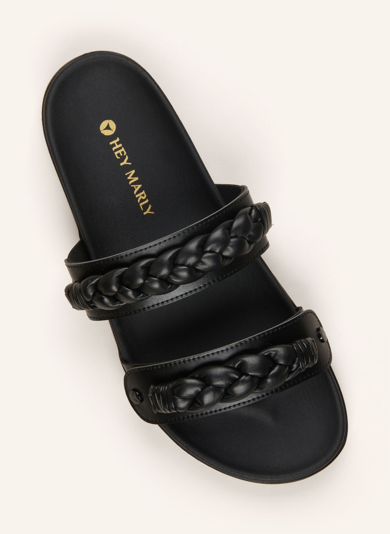 HEY MARLY Sandal upper BRAIDED, Color: BLACK (Image 2)