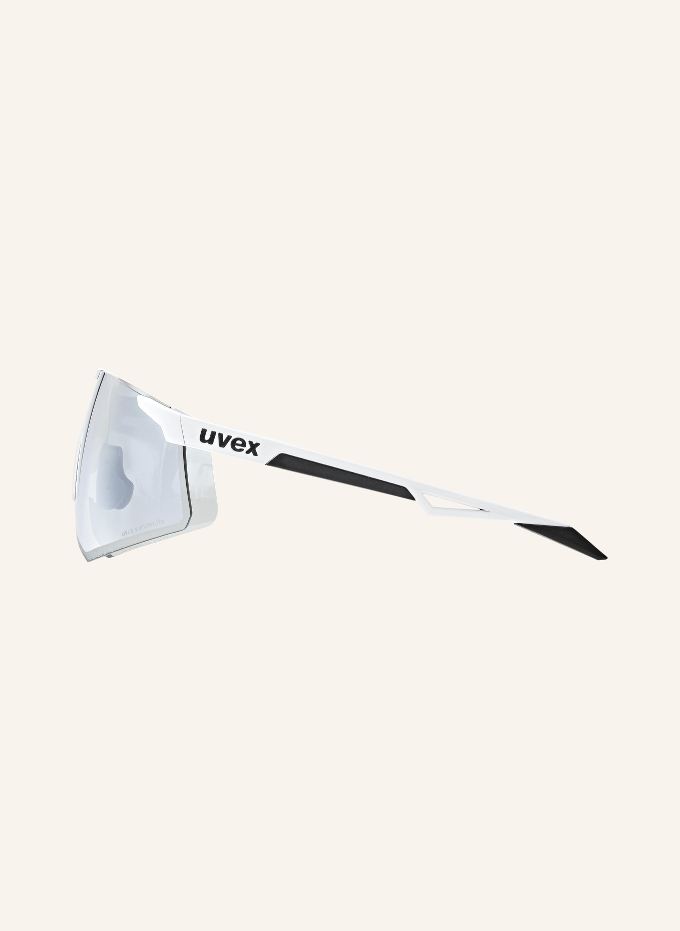 uvex Radbrille PACE PERFORM V, Farbe: 01403 - MATT WEISS/ TRANSPARENT (Bild 3)