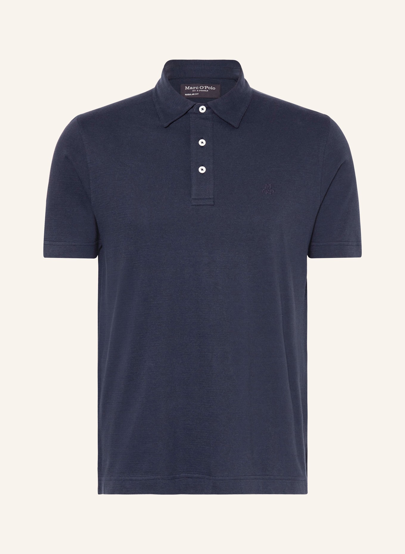 Marc O'Polo Jersey-Poloshirt Regular Fit, Farbe: DUNKELBLAU (Bild 1)