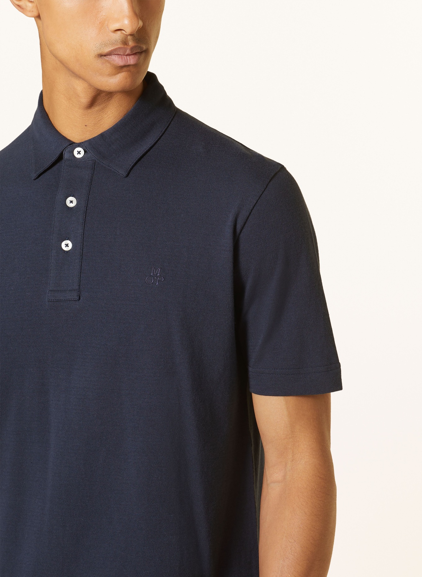 Marc O'Polo Jersey polo shirt regular fit, Color: DARK BLUE (Image 4)