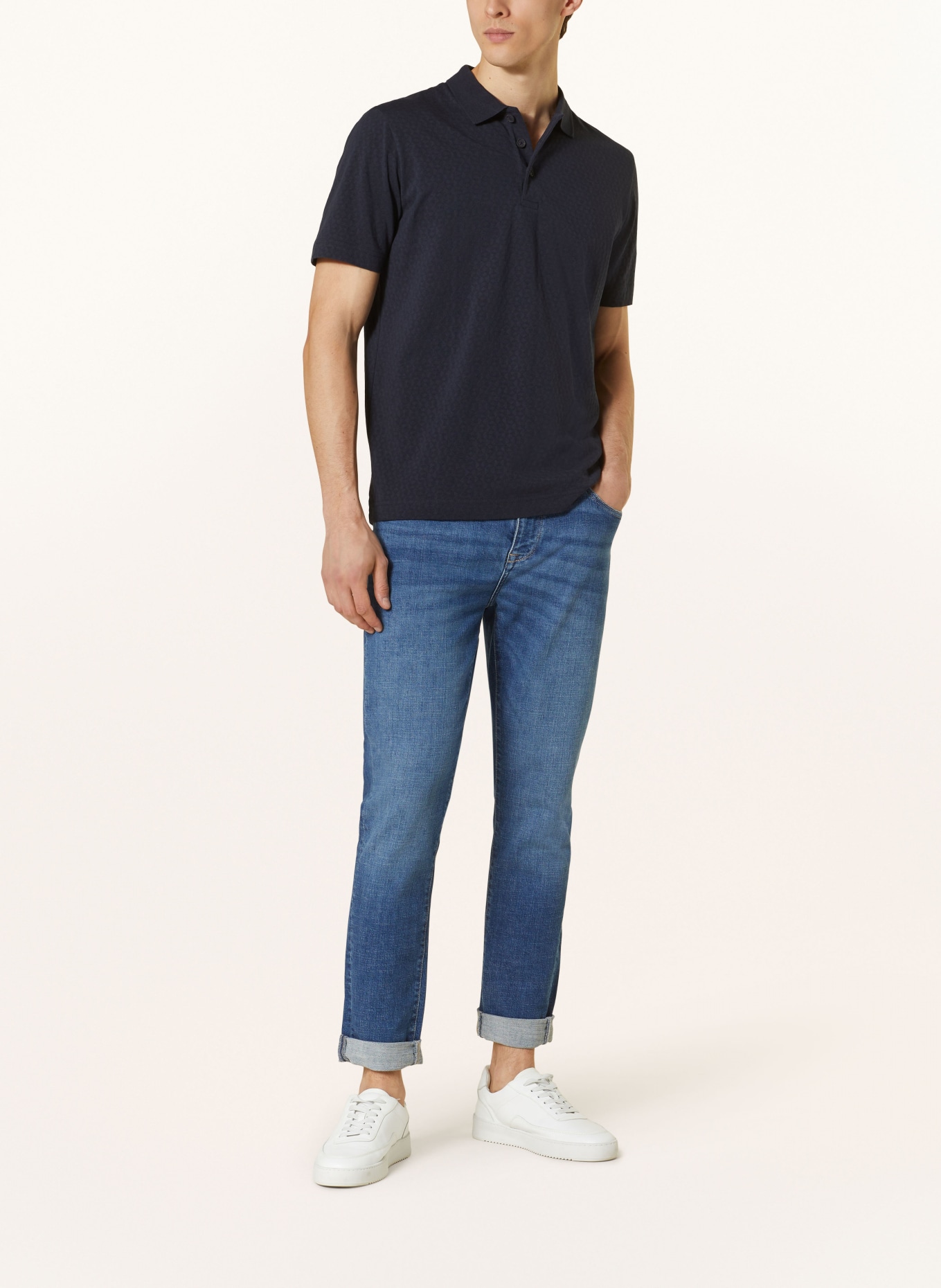 Marc O'Polo Piqué polo shirt regular fit, Color: DARK BLUE (Image 2)