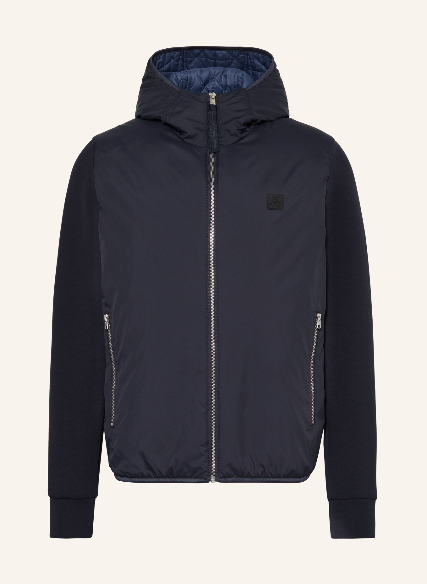 Marc O'Polo Jacket in mixed materials, Color: DARK BLUE (Image 1)