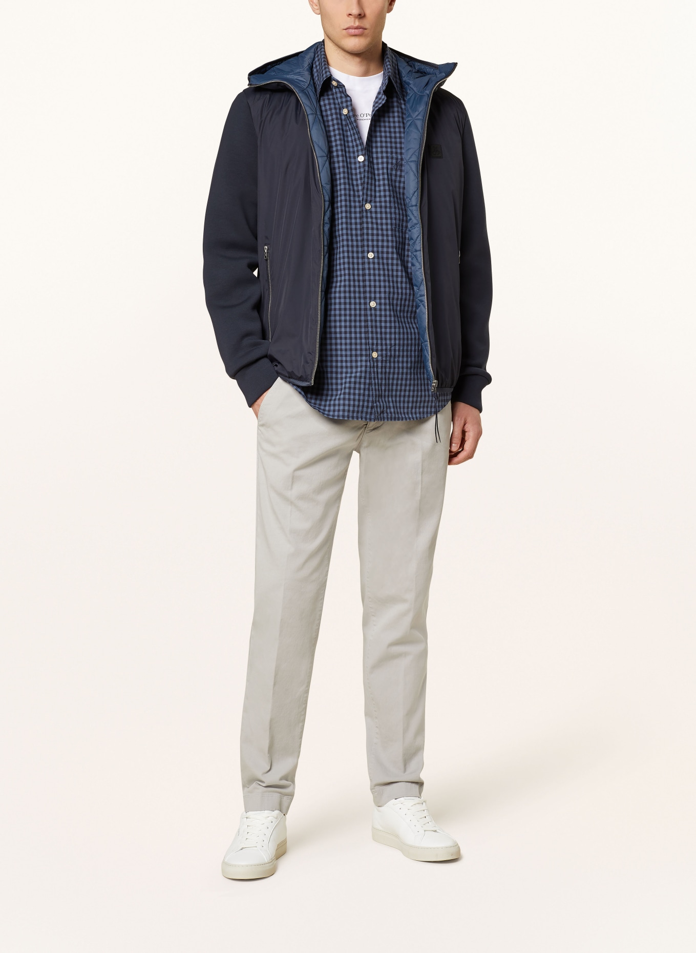 Marc O'Polo Jacket in mixed materials, Color: DARK BLUE (Image 2)