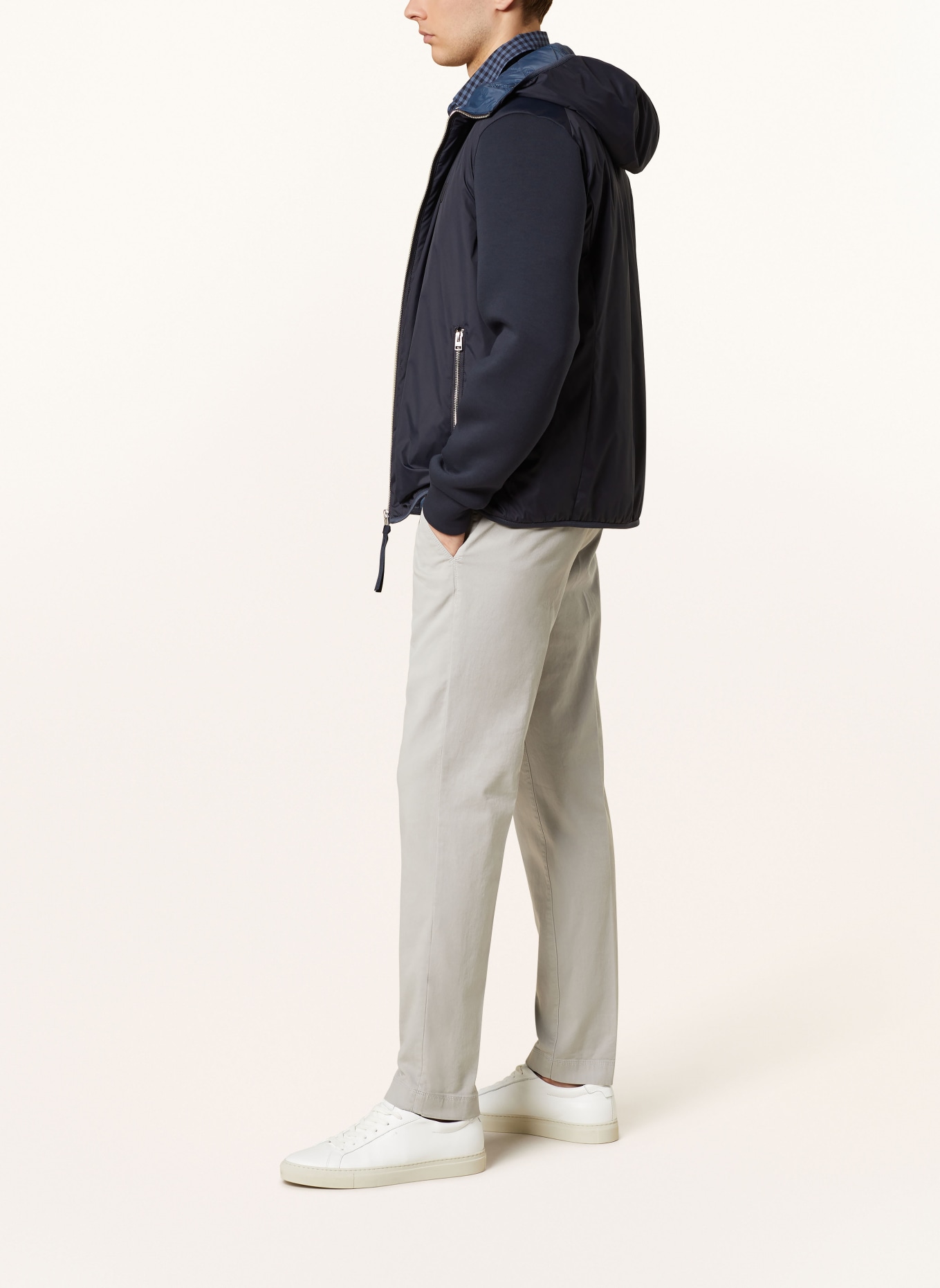 Marc O'Polo Jacket in mixed materials, Color: DARK BLUE (Image 4)