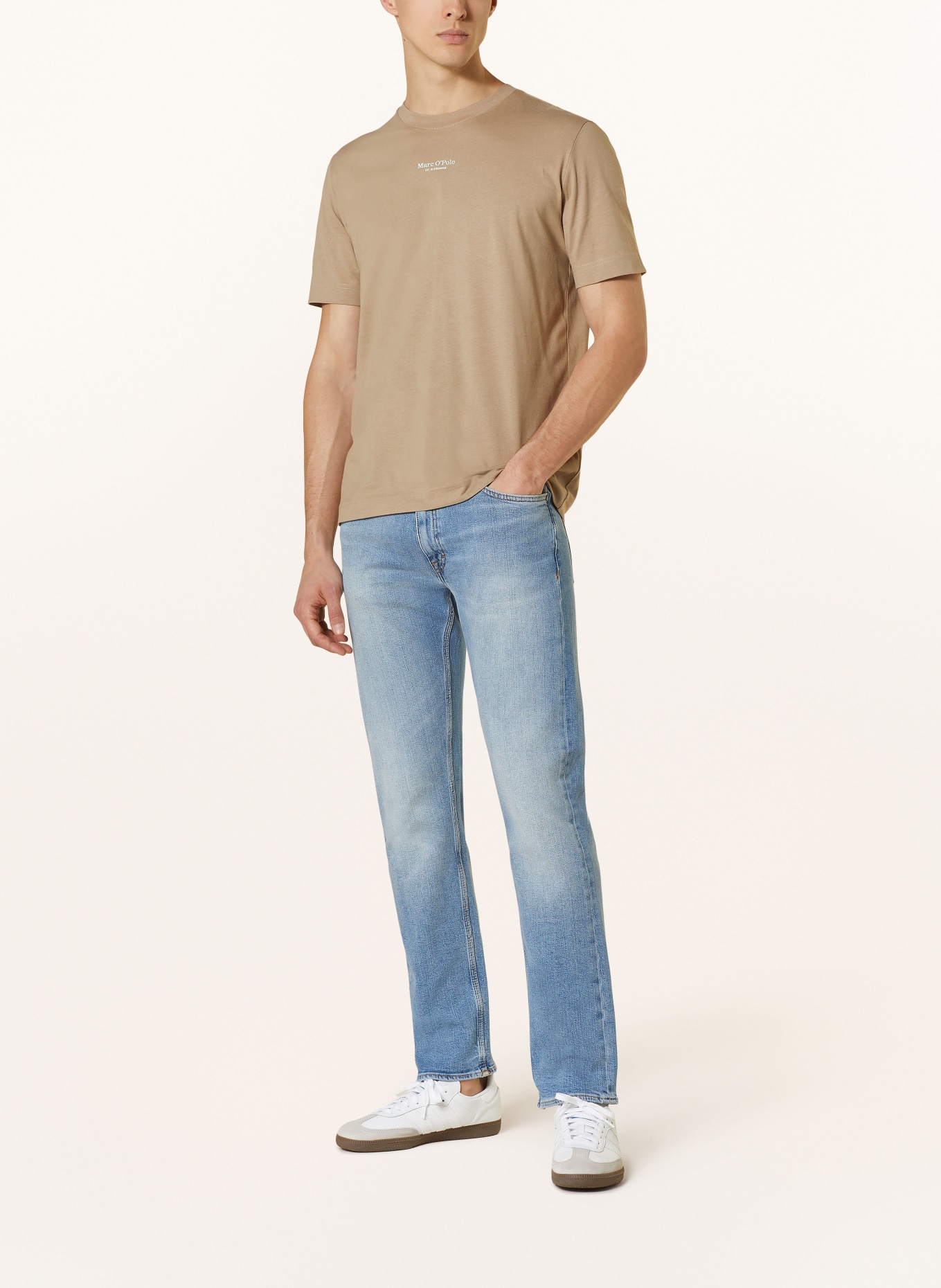 Marc O'Polo T-shirt, Color: LIGHT BROWN (Image 2)