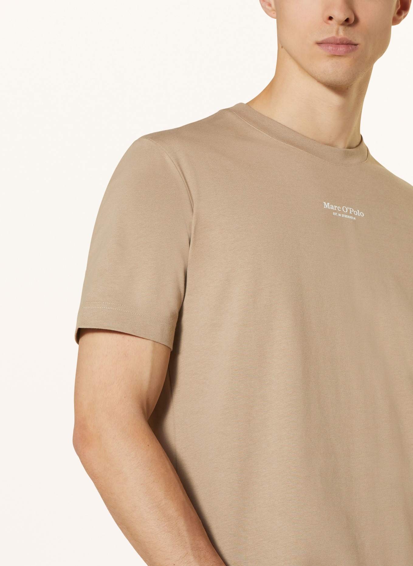 Marc O'Polo T-shirt, Color: LIGHT BROWN (Image 4)