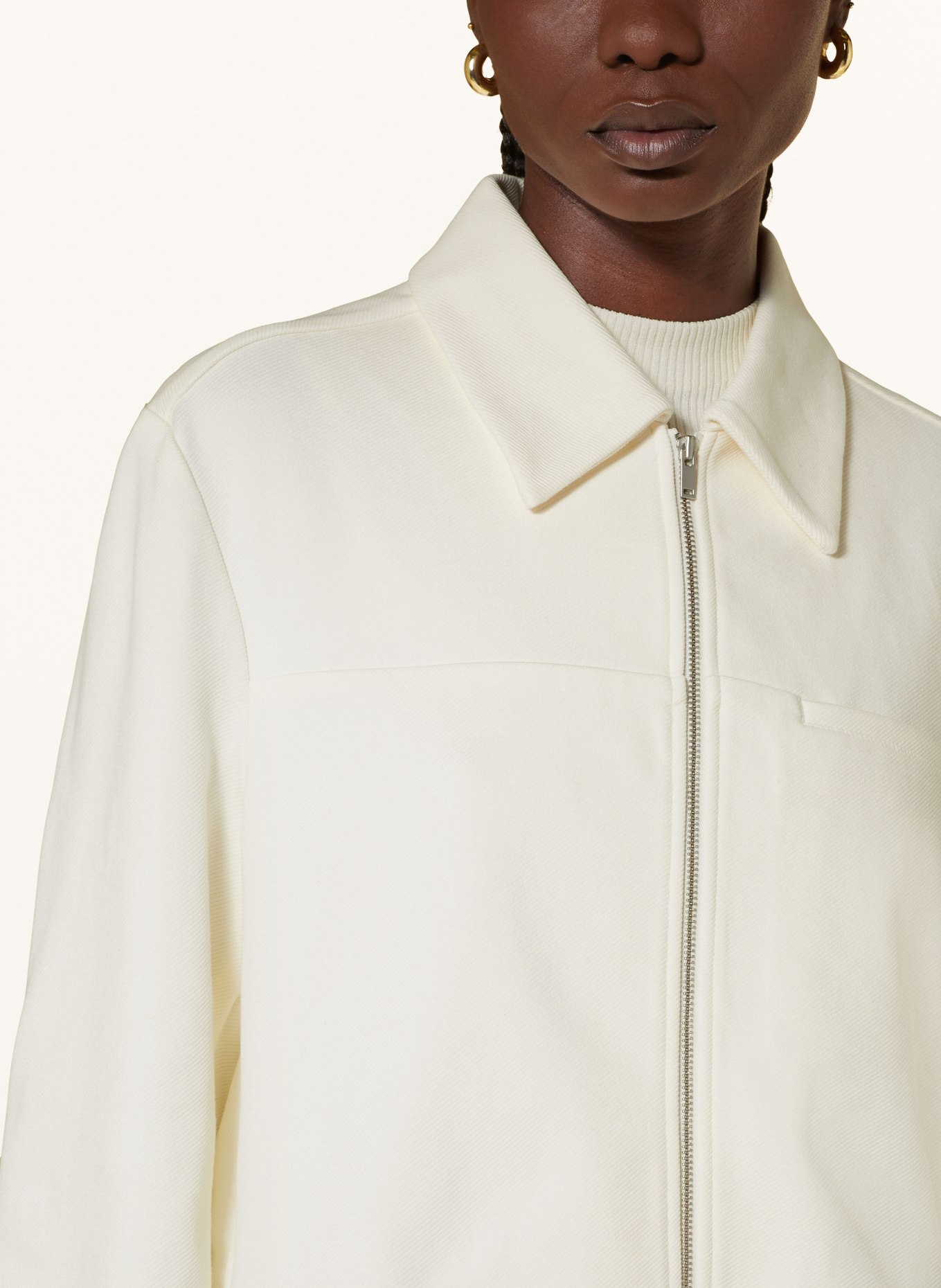 COS Cropped denim jacket, Color: ECRU (Image 4)