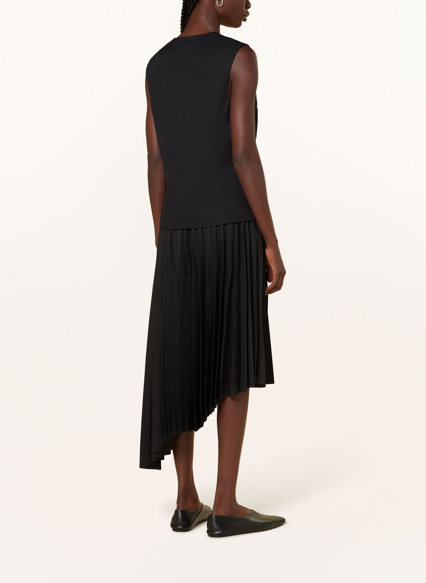 COS Pleated skirt FRIESLA, Color: BLACK (Image 3)