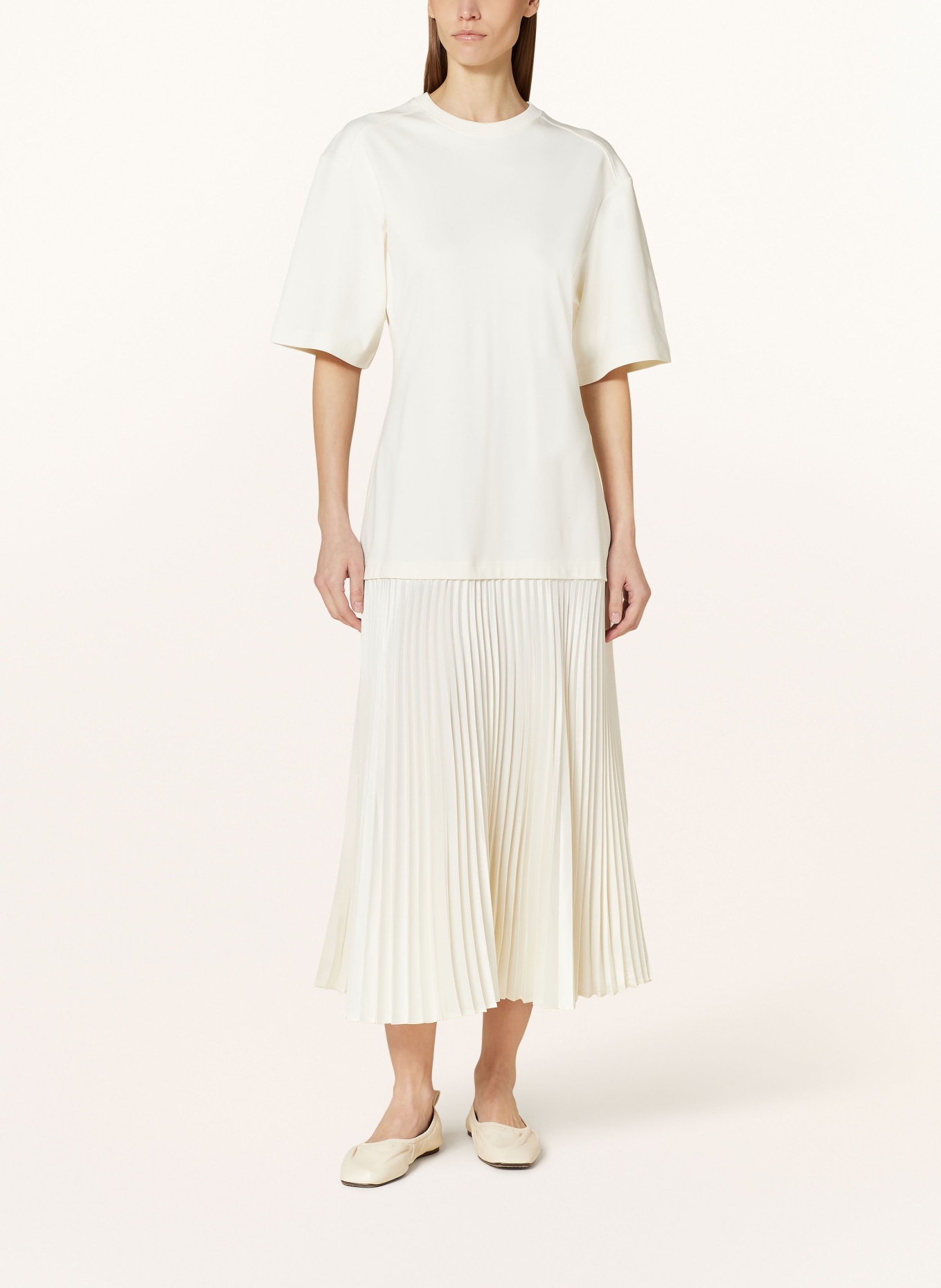 COS Dress in mixed materials, Color: WHITE (Image 2)