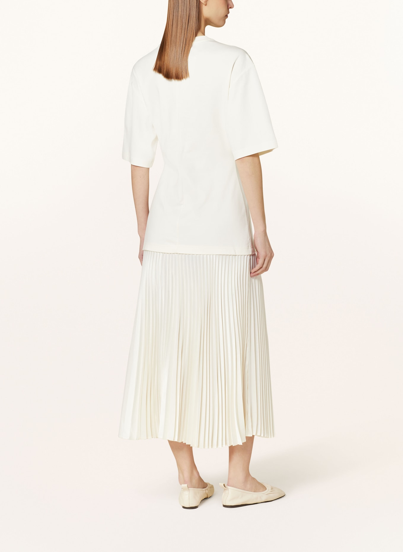 COS Dress in mixed materials, Color: WHITE (Image 3)
