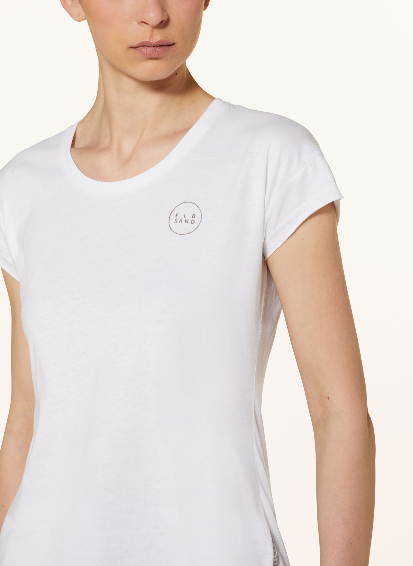 ELBSAND T-shirt RAGNE, Color: WHITE (Image 4)
