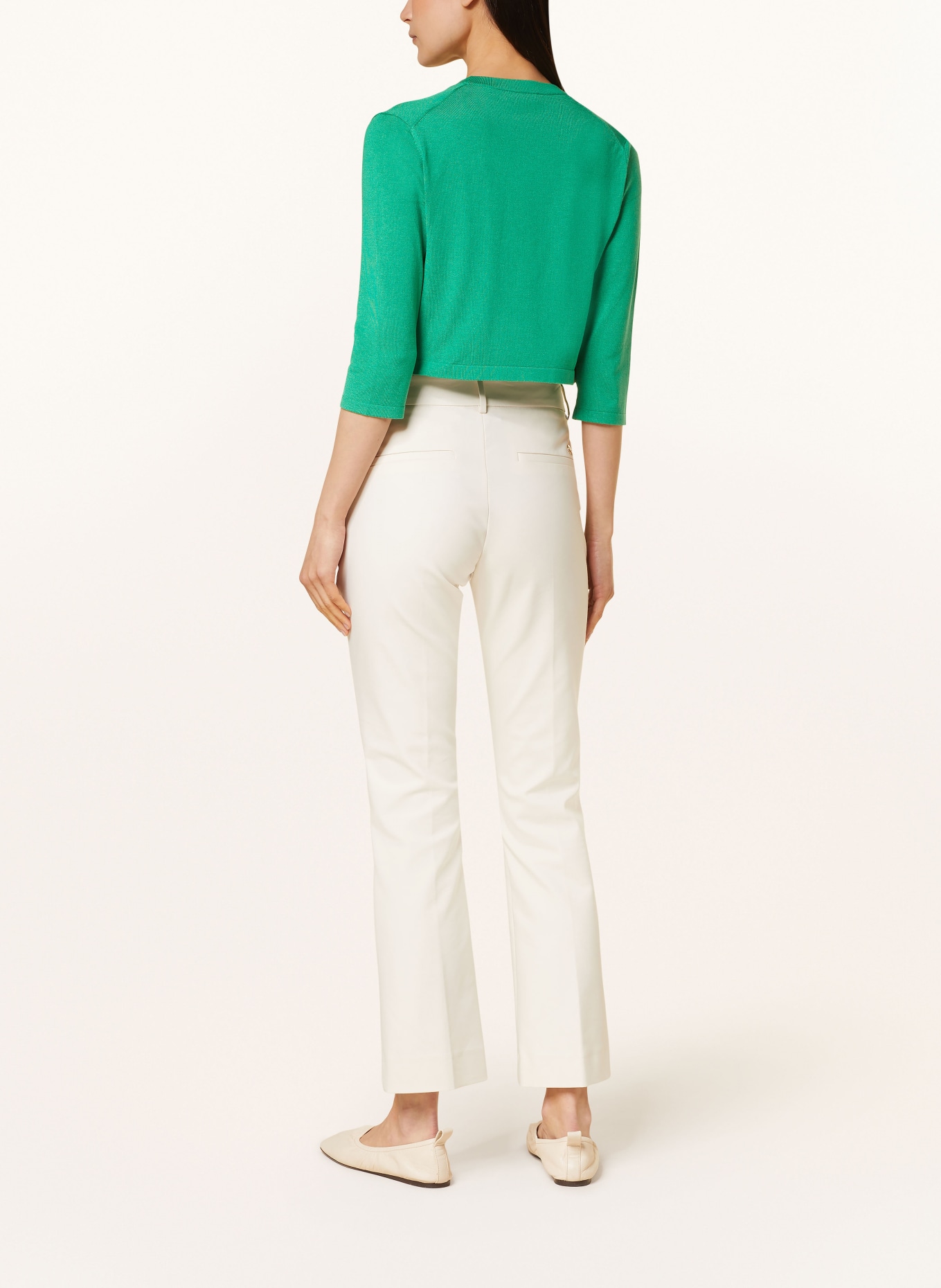 HOBBS Knit bolero CARRIE with 3/4 sleeves, Color: GREEN (Image 3)