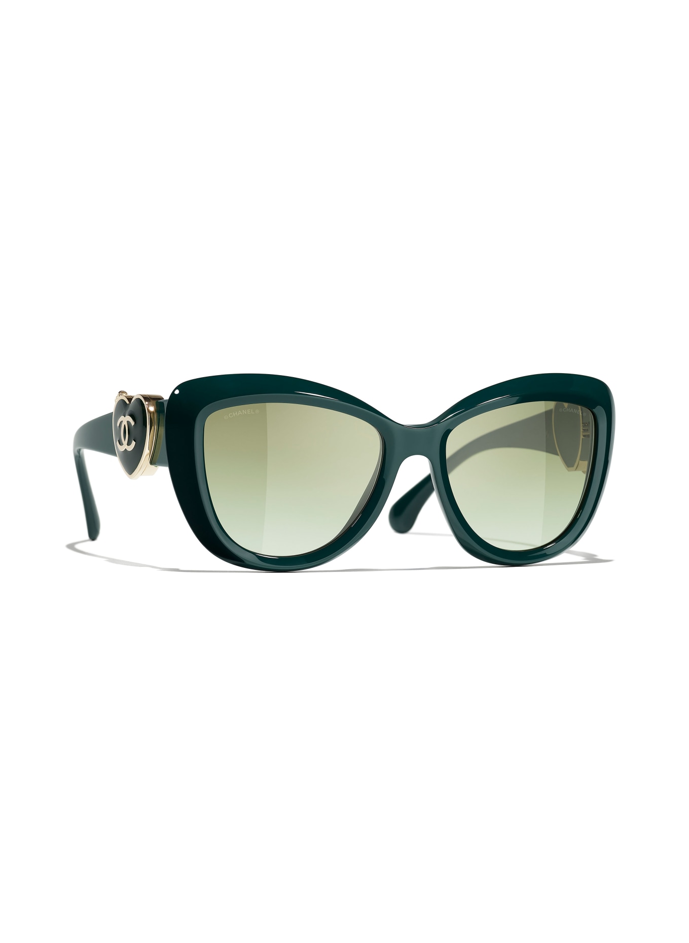 CHANEL Butterfly style sunglasses, Color: 1459S3 - DARK GREEN/ GREEN GRADIENT (Image 1)