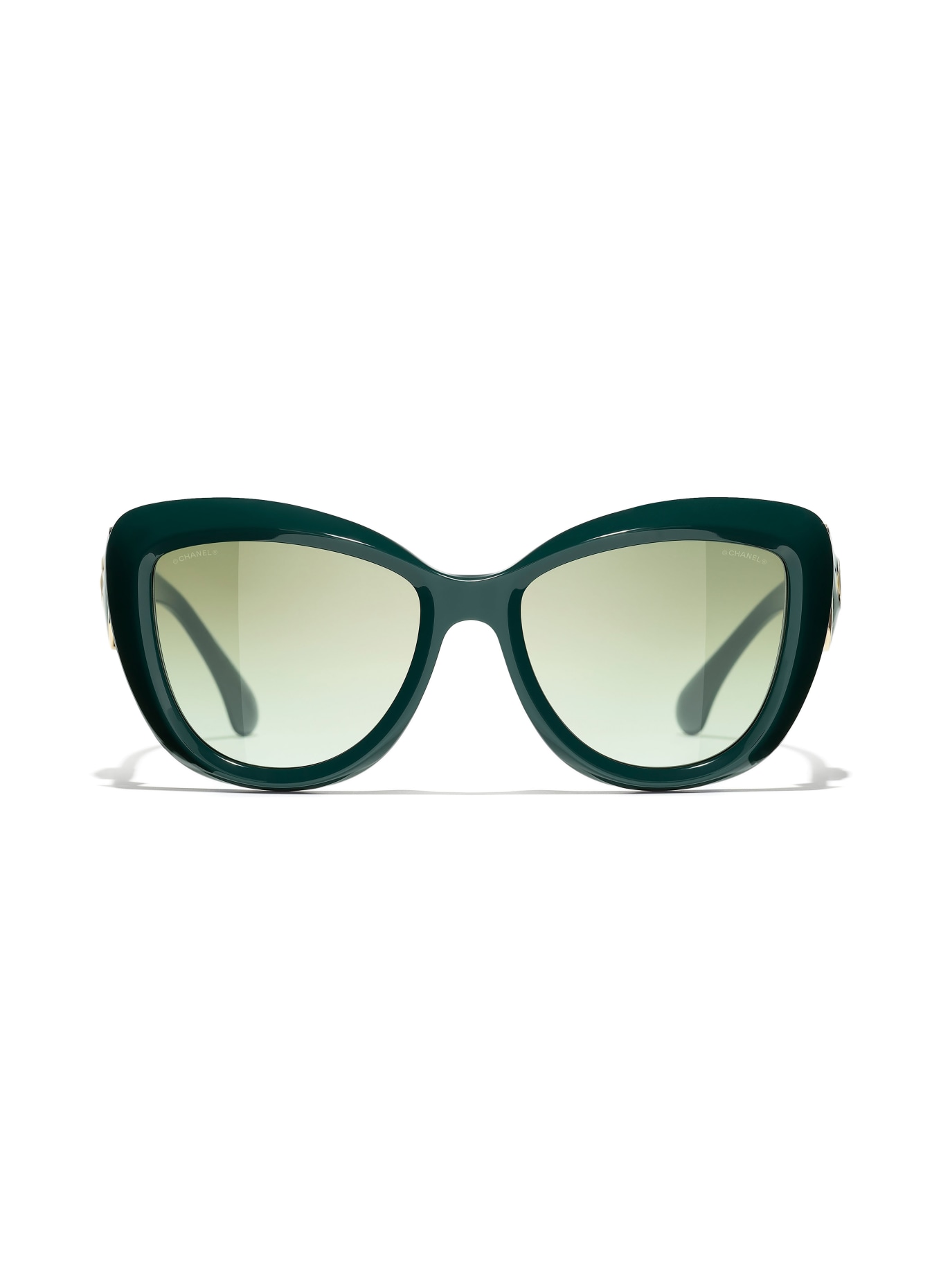 CHANEL Butterfly style sunglasses, Color: 1459S3 - DARK GREEN/ GREEN GRADIENT (Image 2)
