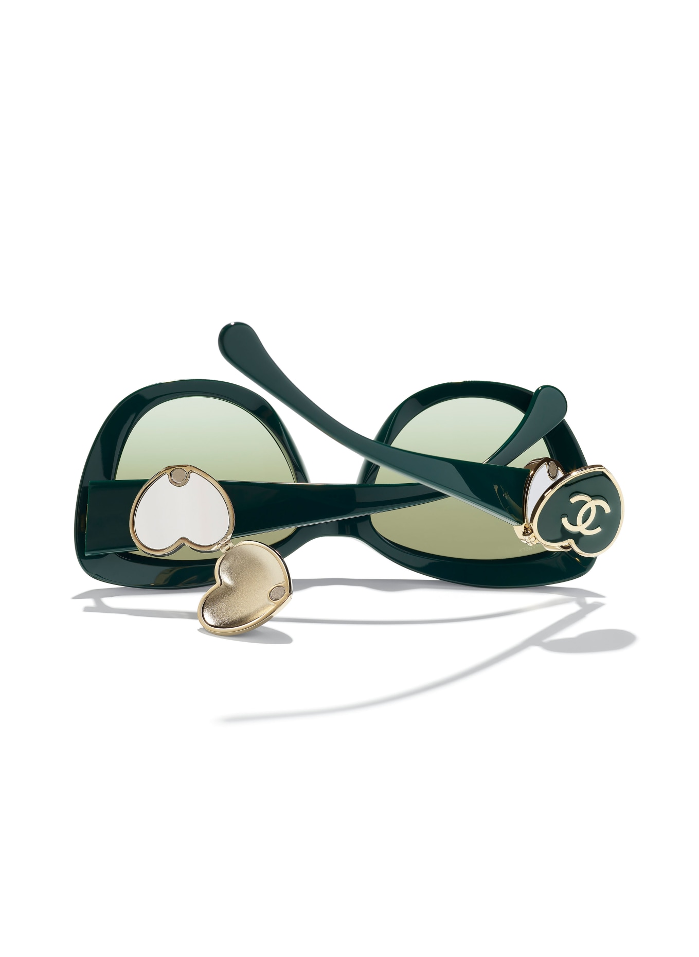 CHANEL Butterfly style sunglasses, Color: 1459S3 - DARK GREEN/ GREEN GRADIENT (Image 4)