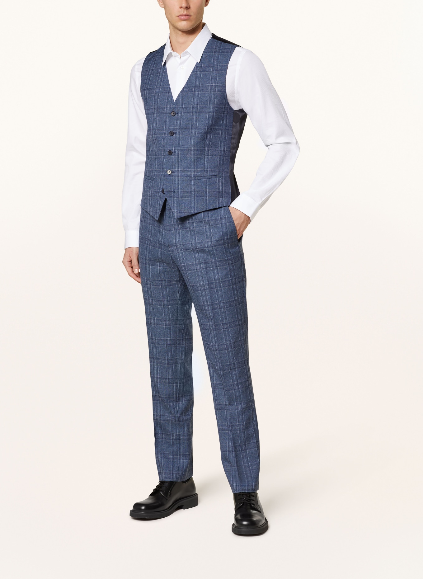 TED BAKER Suit vest ADLERSW slim fit, Color: MID-BLUE MID-BLUE (Image 3)
