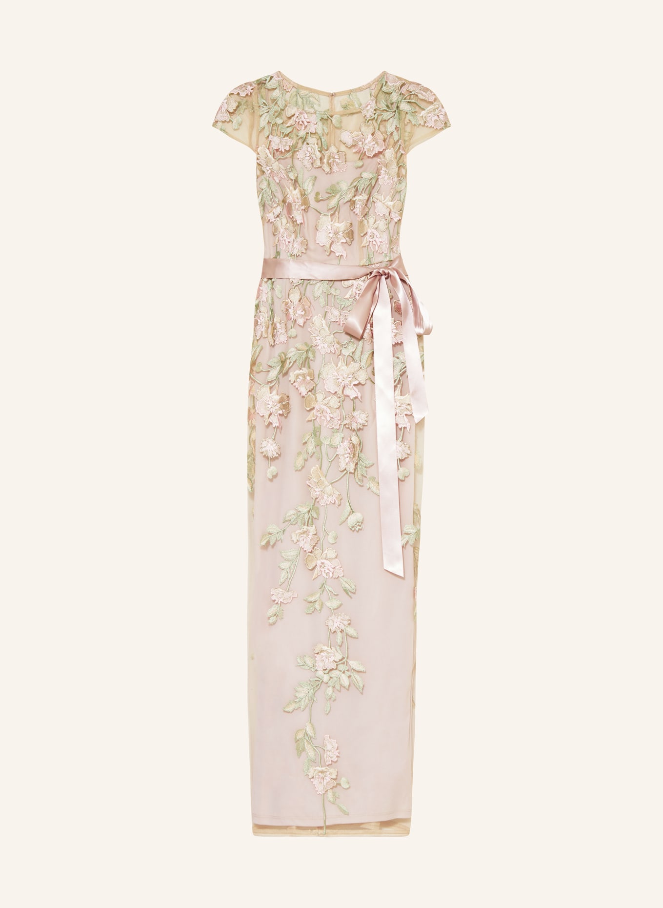 ADRIANNA PAPELL Evening dress, Color: BEIGE/ LIGHT PINK/ LIGHT GREEN (Image 1)
