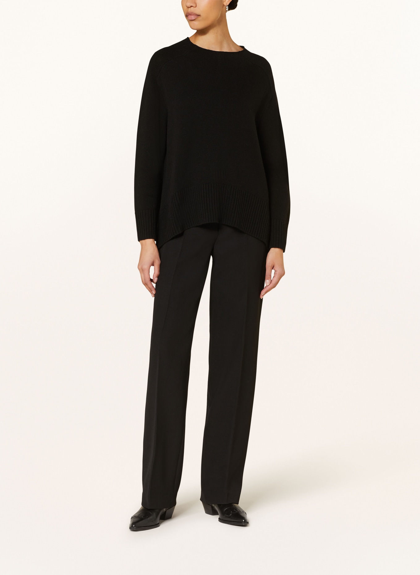 MRS & HUGS Sweter z dodatkiem kaszmiru: CZARNY