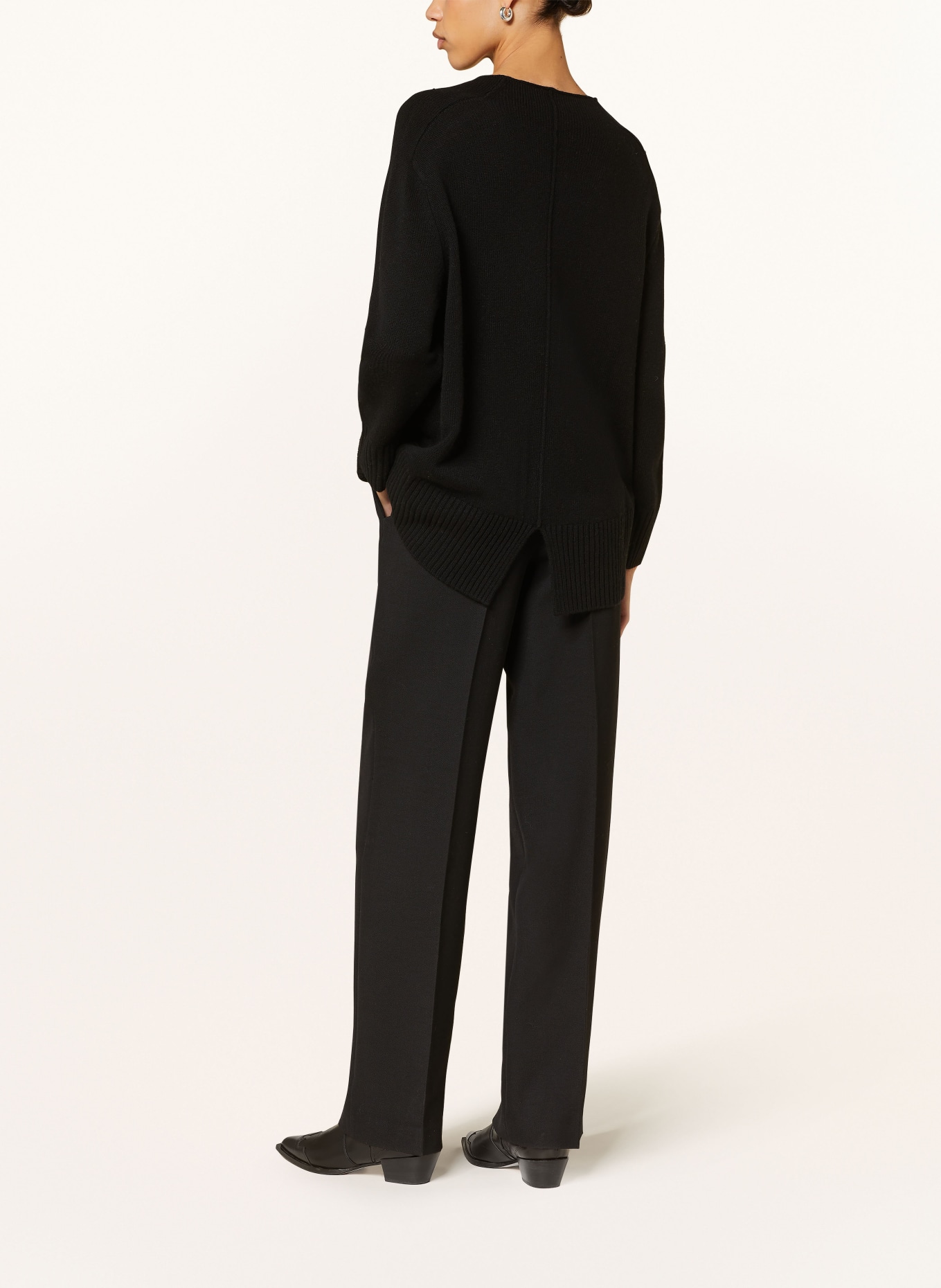 MRS & HUGS Sweter z dodatkiem kaszmiru: CZARNY