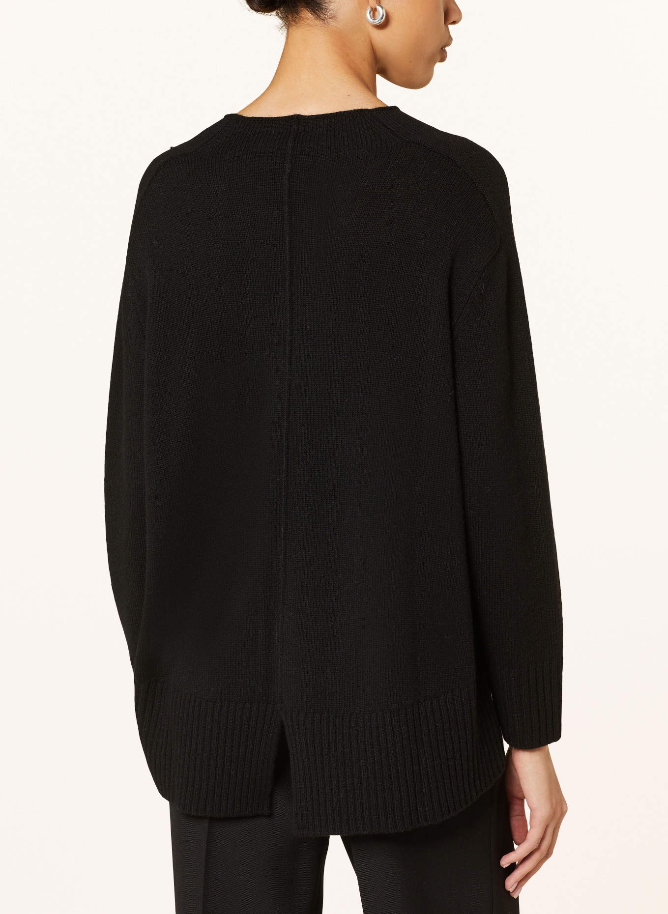 MRS & HUGS Sweter z dodatkiem kaszmiru: CZARNY