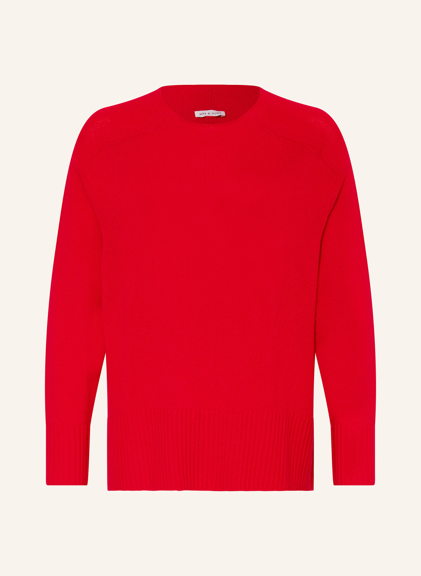 MRS & HUGS Sweater with cashmere, Color: RED (Image 1)