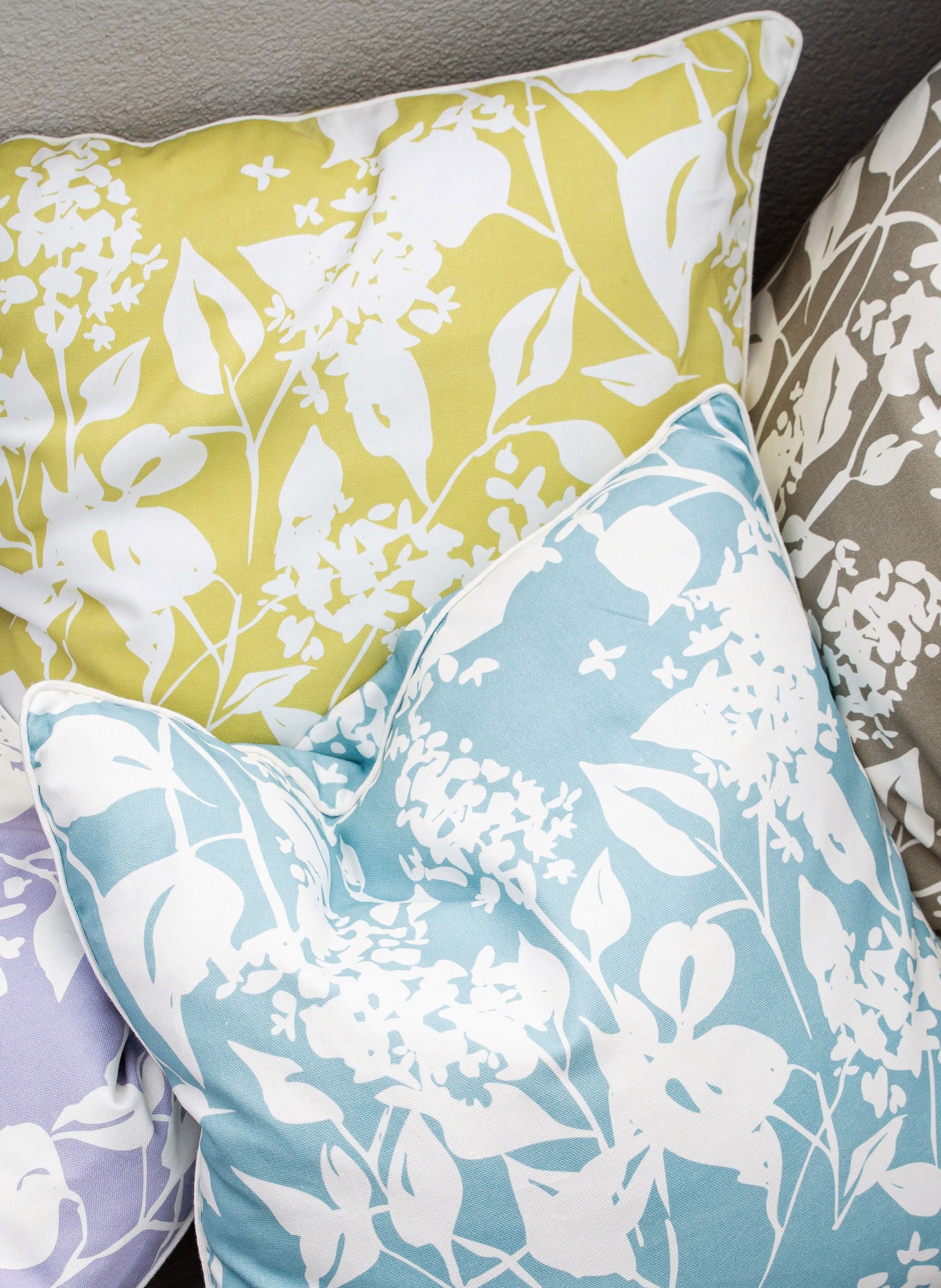 pichler Decorative cushion cover LIVIA, Color: LIGHT BLUE/ WHITE (Image 3)