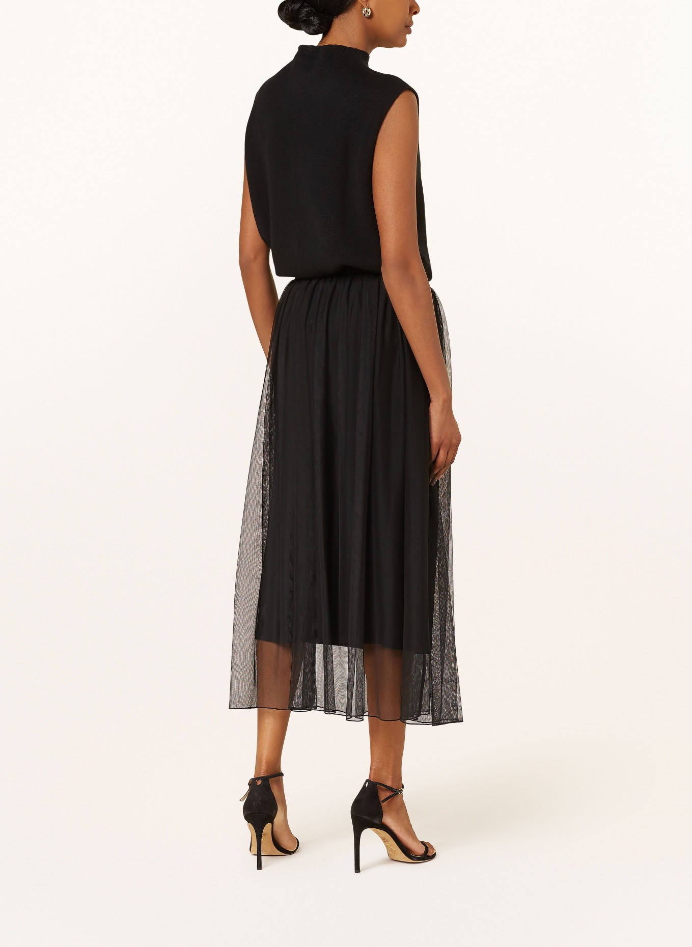 s.Oliver BLACK LABEL Tulle skirt, Color: BLACK (Image 3)