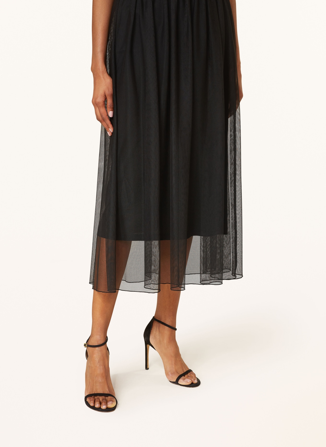 s.Oliver BLACK LABEL Tulle skirt, Color: BLACK (Image 4)