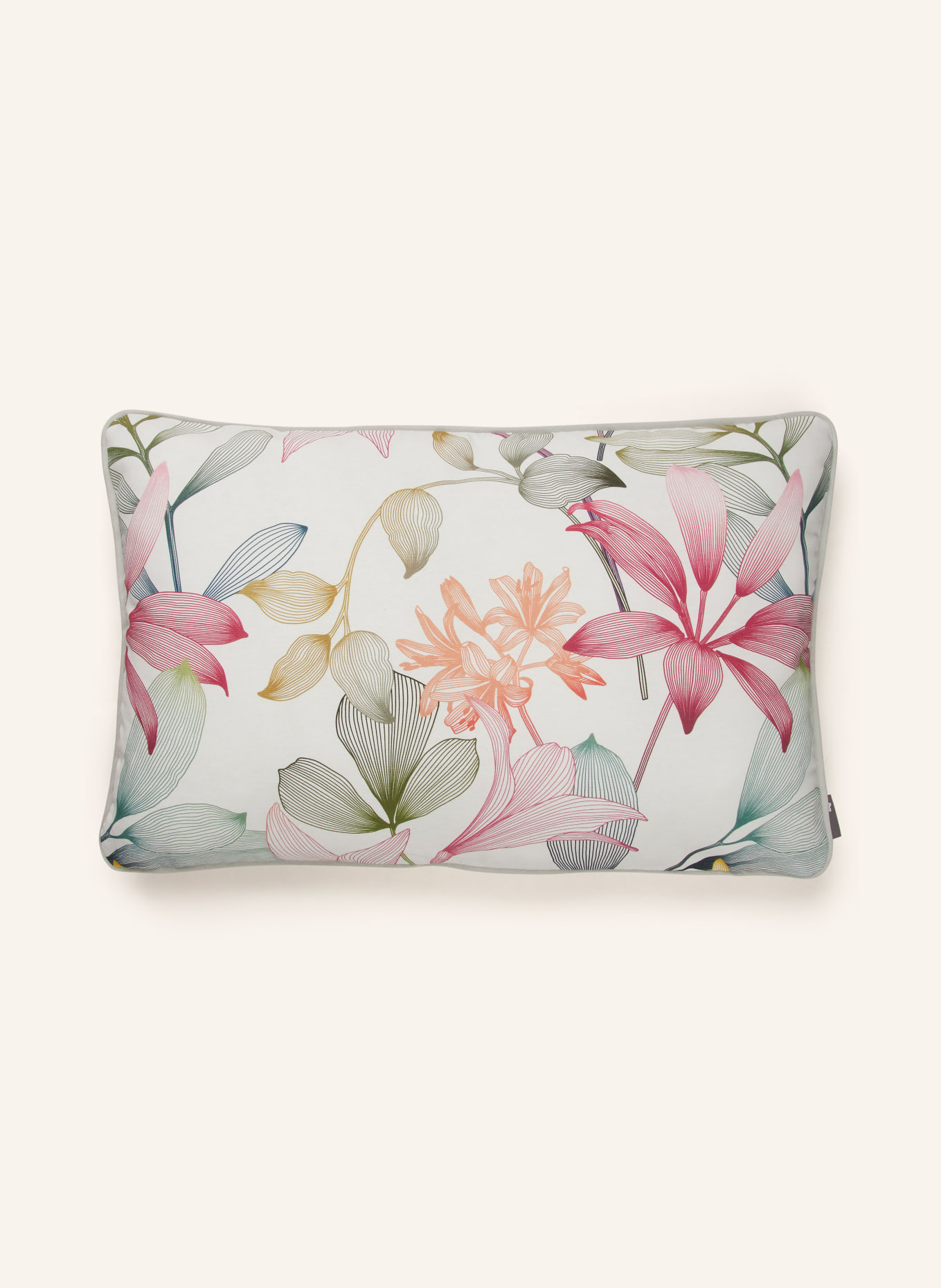 pichler Decorative cushion cover SPIRIT, Color: CREAM/ PINK/ GREEN (Image 1)