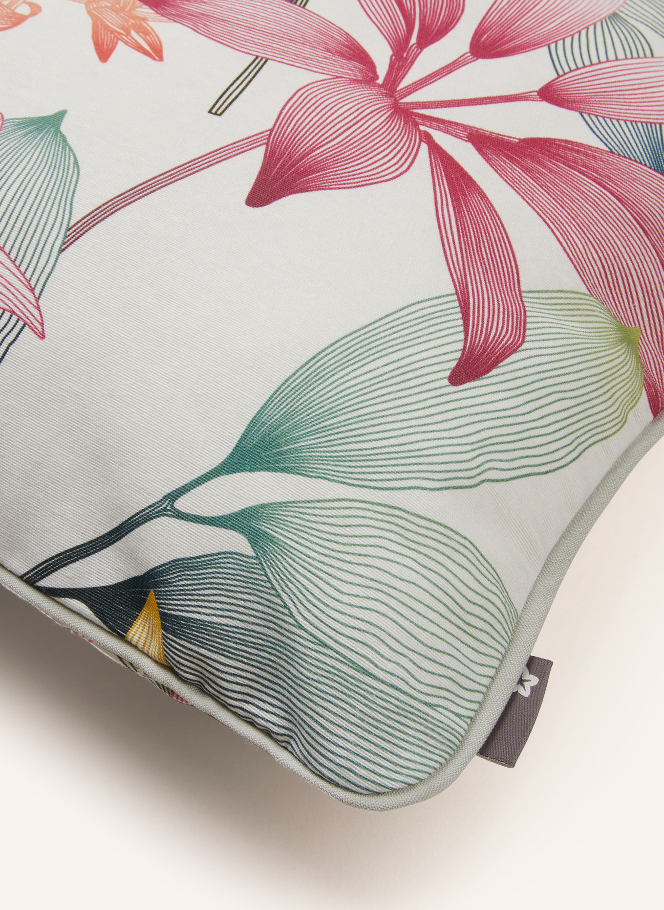 pichler Decorative cushion cover SPIRIT, Color: CREAM/ PINK/ GREEN (Image 3)
