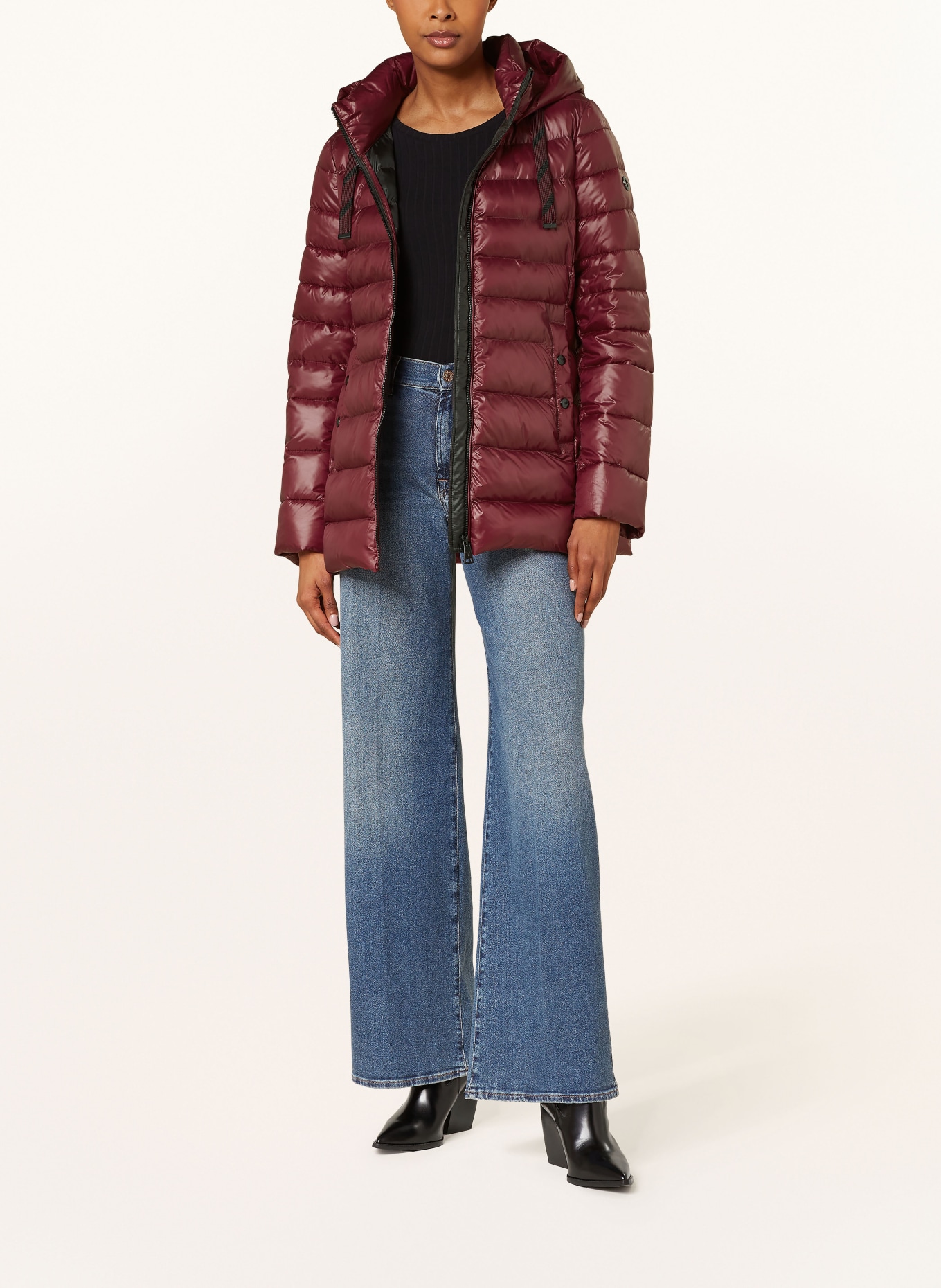 FUCHS SCHMITT Quilted jacket with detachable hood, Color: DARK RED (Image 2)