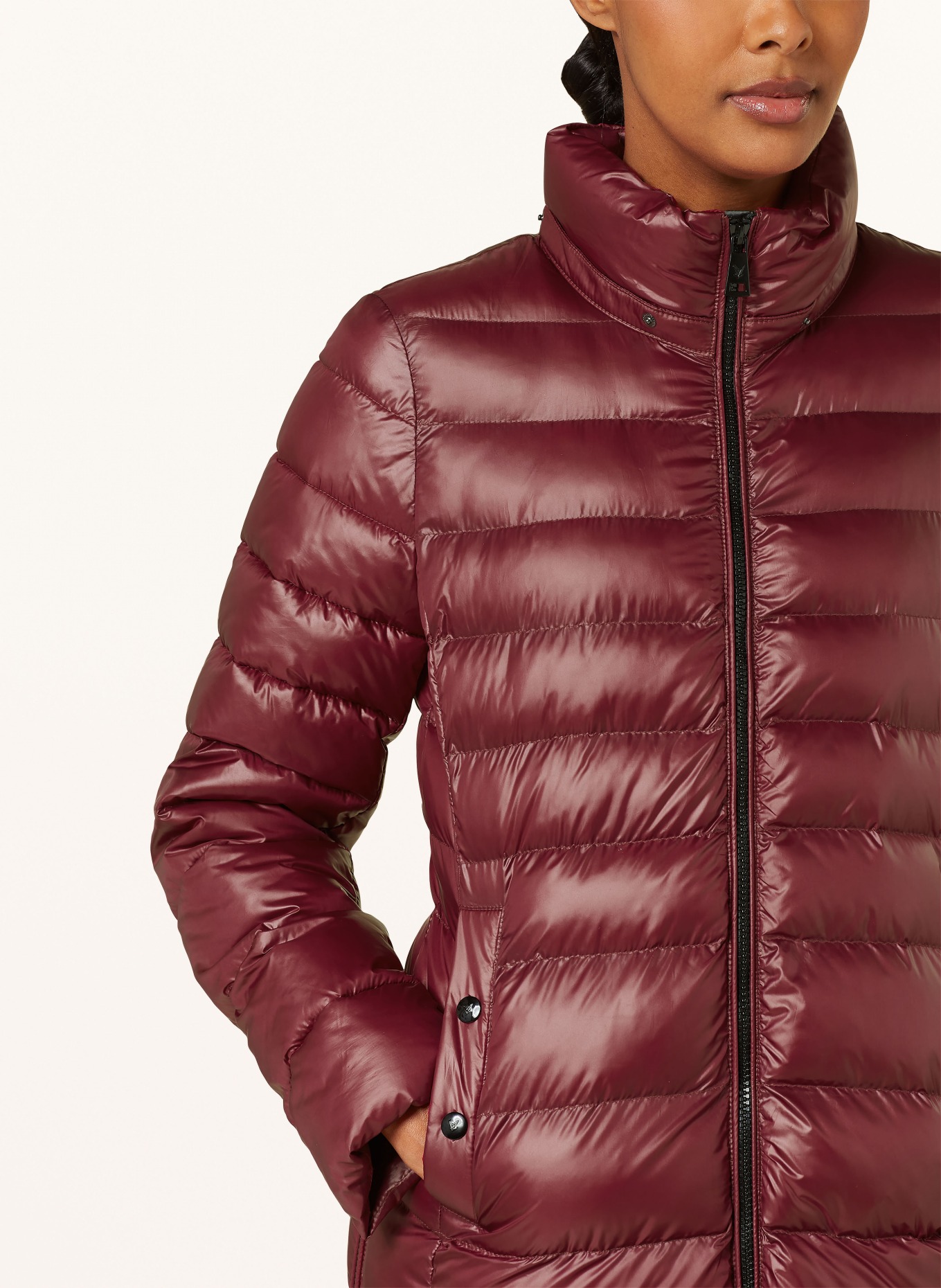 FUCHS SCHMITT Quilted jacket with detachable hood, Color: DARK RED (Image 5)