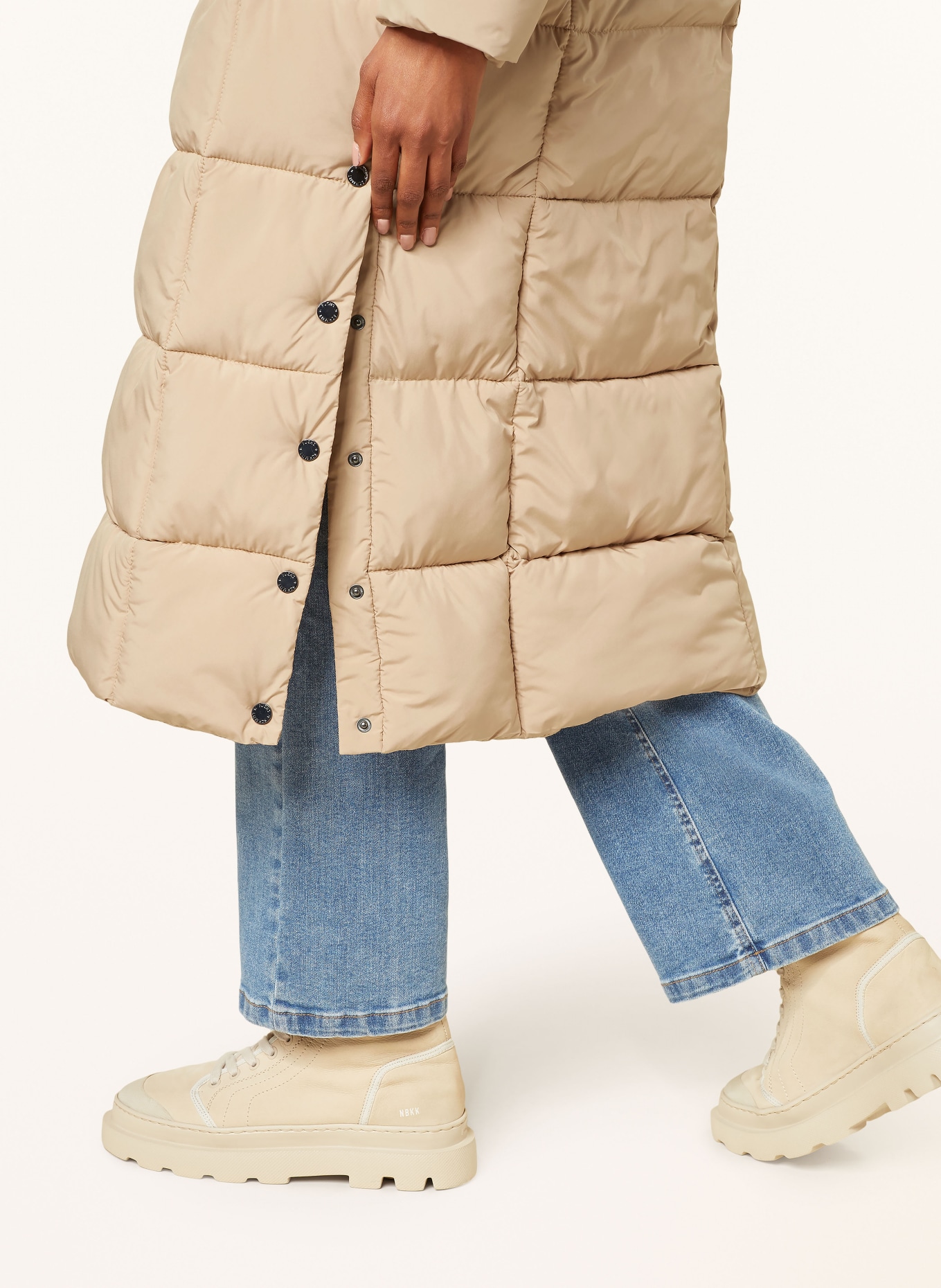 FUCHS SCHMITT gewatteerde jas: BEIGE